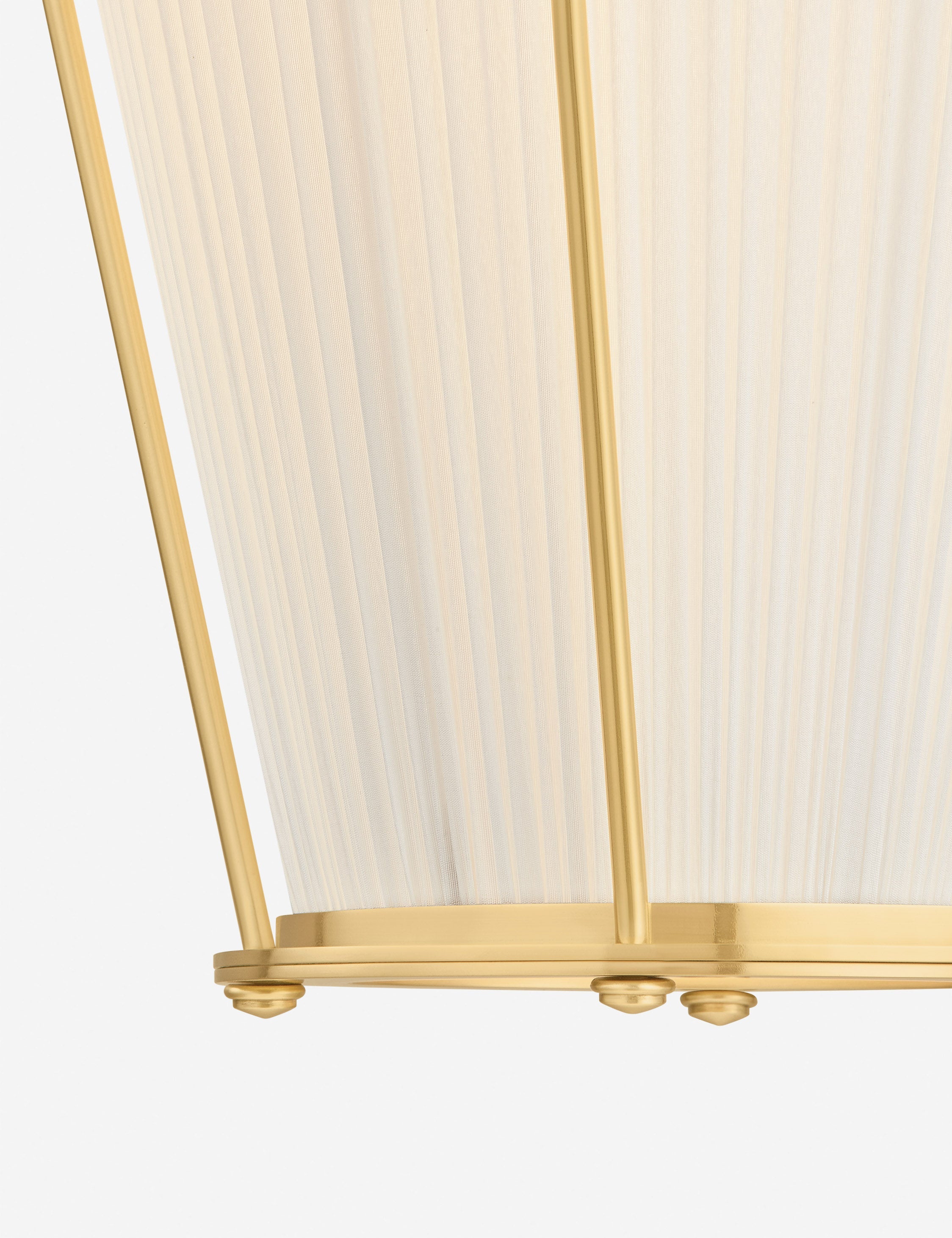 Lulu and Georgia Englert Pendant Light – Aged Brass and Ivory - view 10