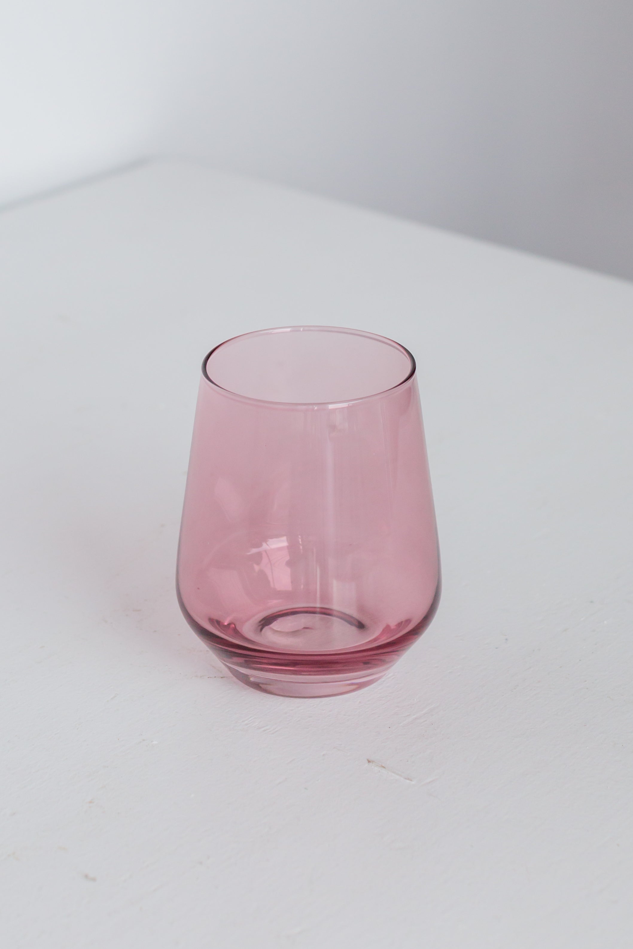 Estelle Colored Glass Estelle Colored Wine Stemless - Set of 6 {Rose} - view 2