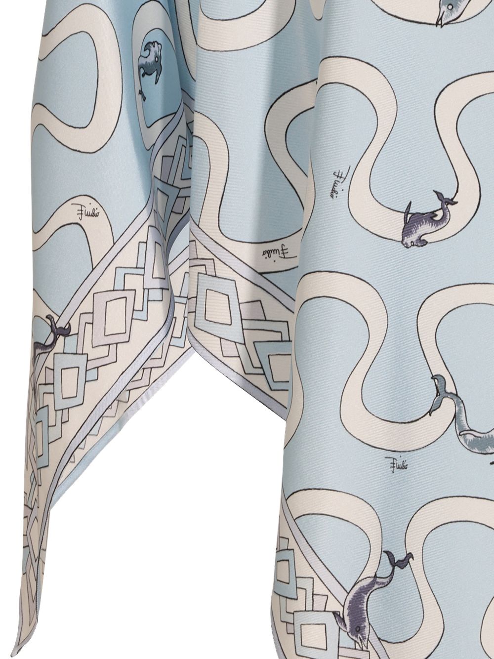 PUCCI Shirts LIGHT BLUE – 100% Silk - view 2