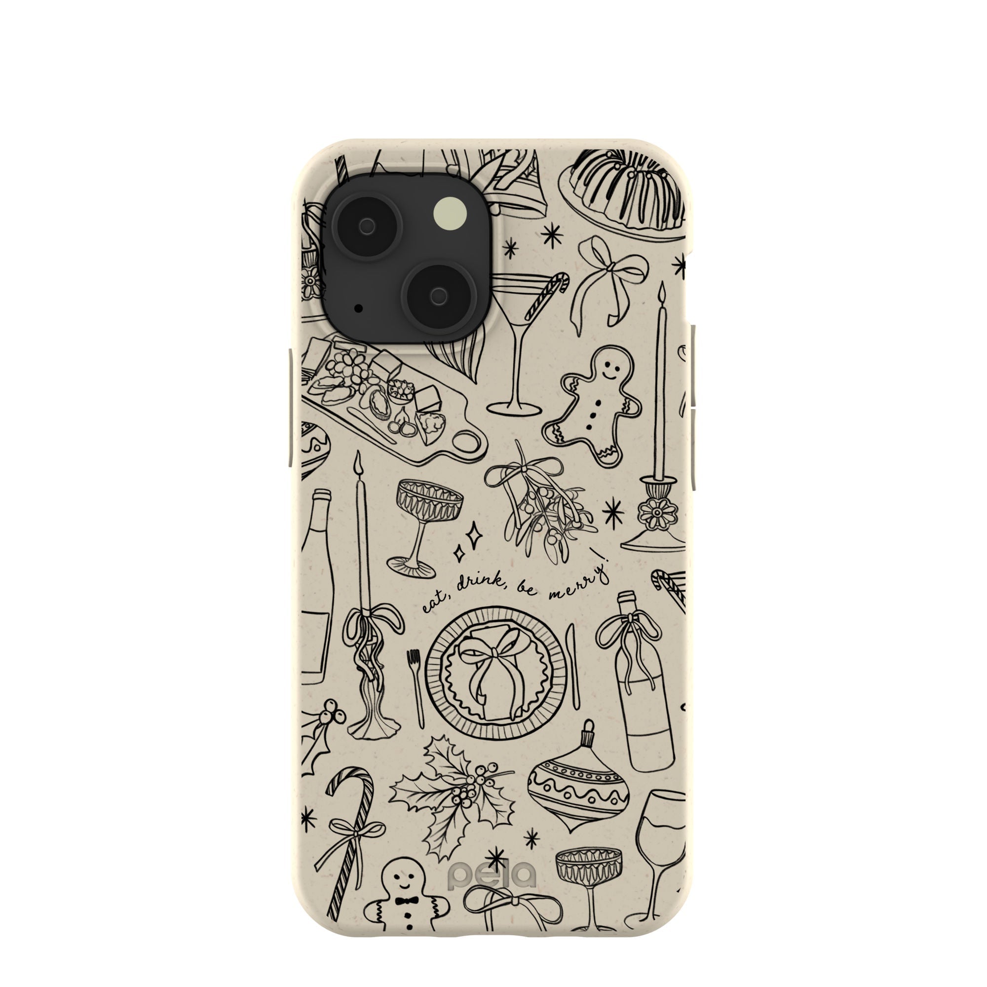 Pela Case London Fog Holiday Dinner Party iPhone 13 Mini Case