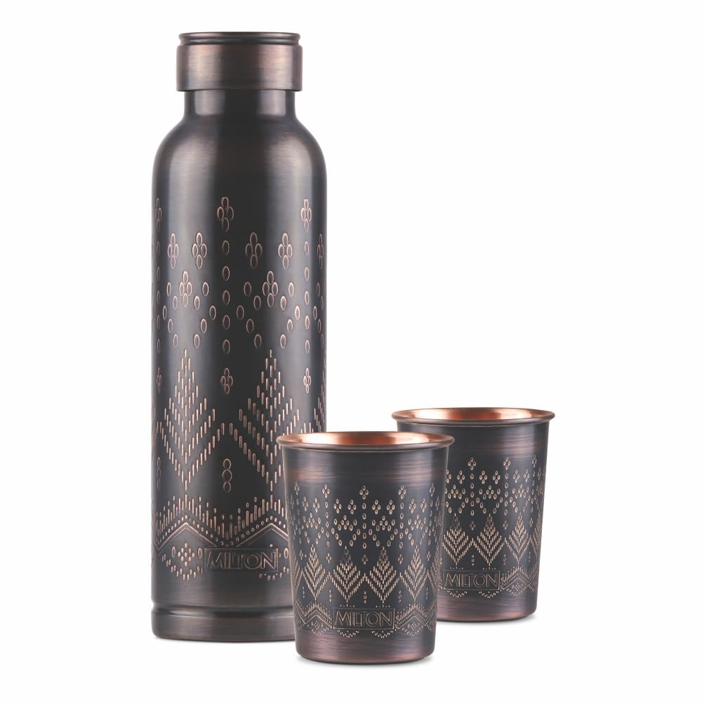 Milton Copper Elegante Gift Set - 1 Bottle + 2 Tumbler | Set of 3 Pcs - view 8