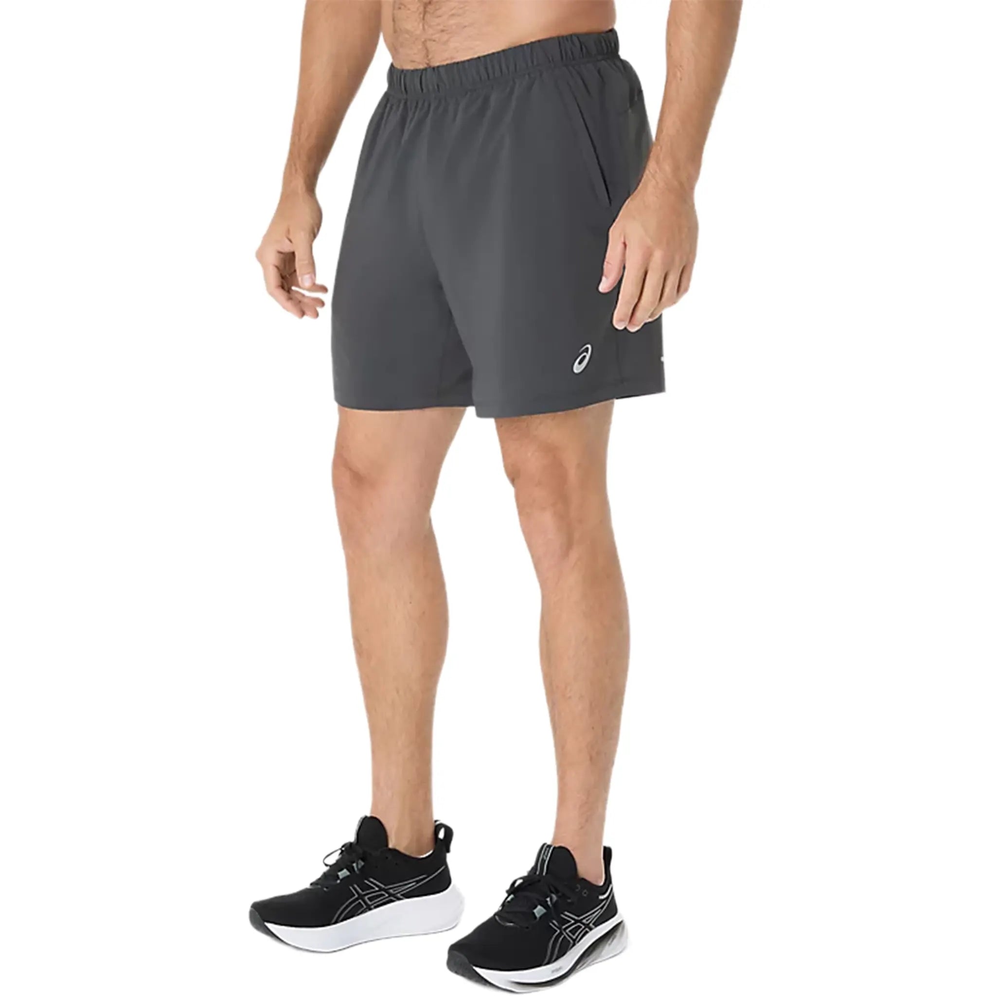 Asics Road Sport 7Inch Performance Graphite Grey Shorts - view 3