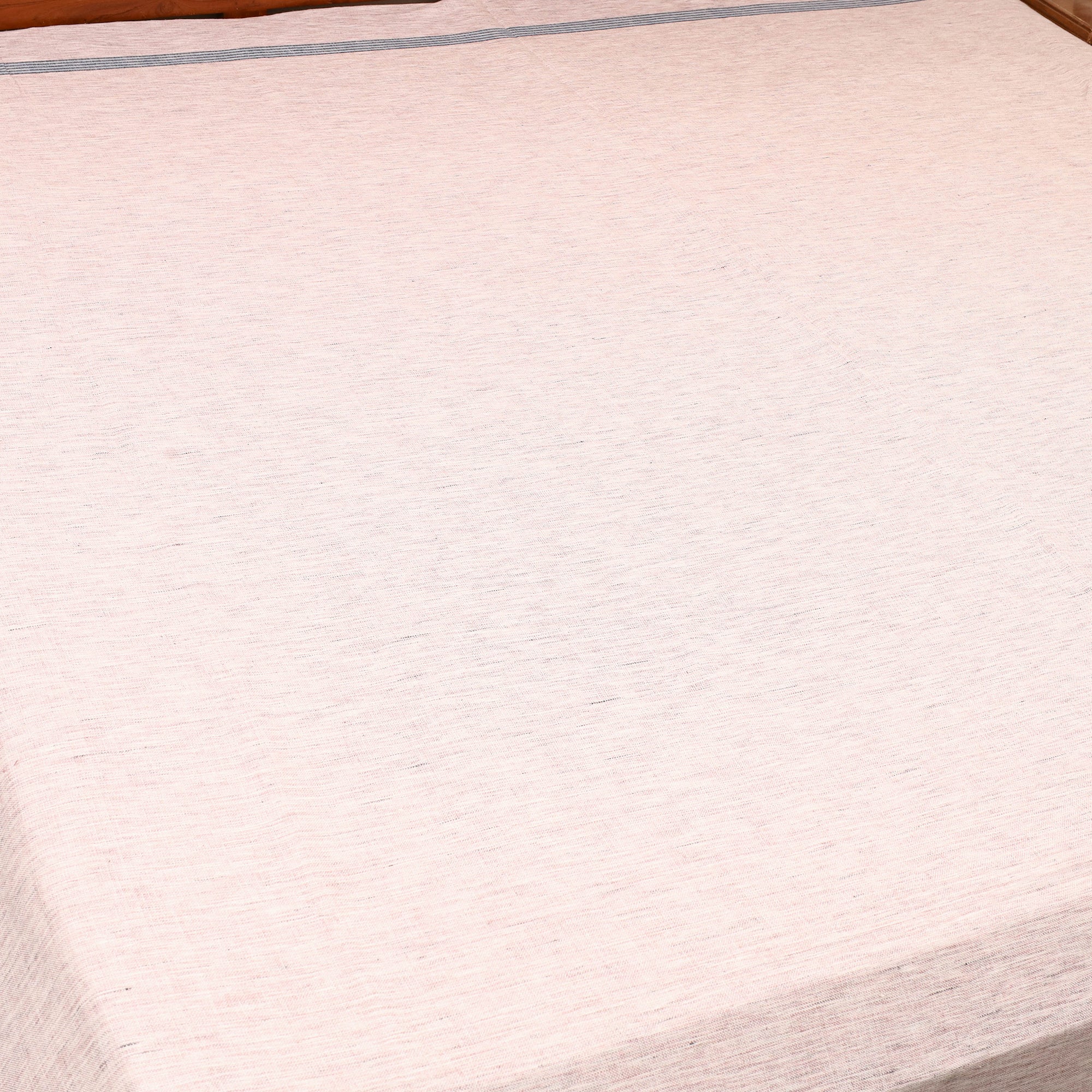 GWALIOR HANDLOOMS Beige - Plain Cotton Double Handloom Bed Cover (98 x 90 in) 03 - view 2