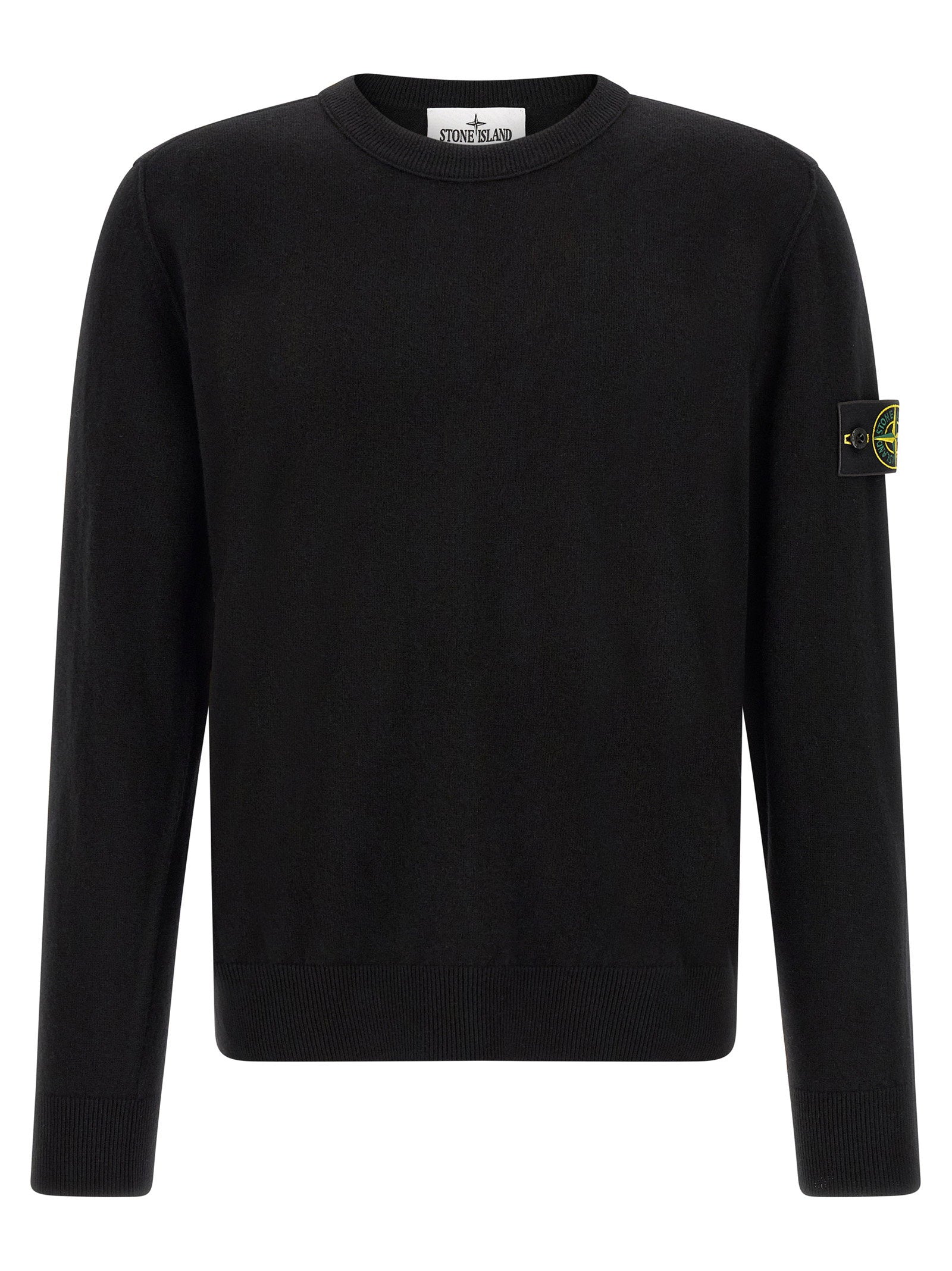 Badge sweater – Badge Stone Island Sweater – 100% virgin wool