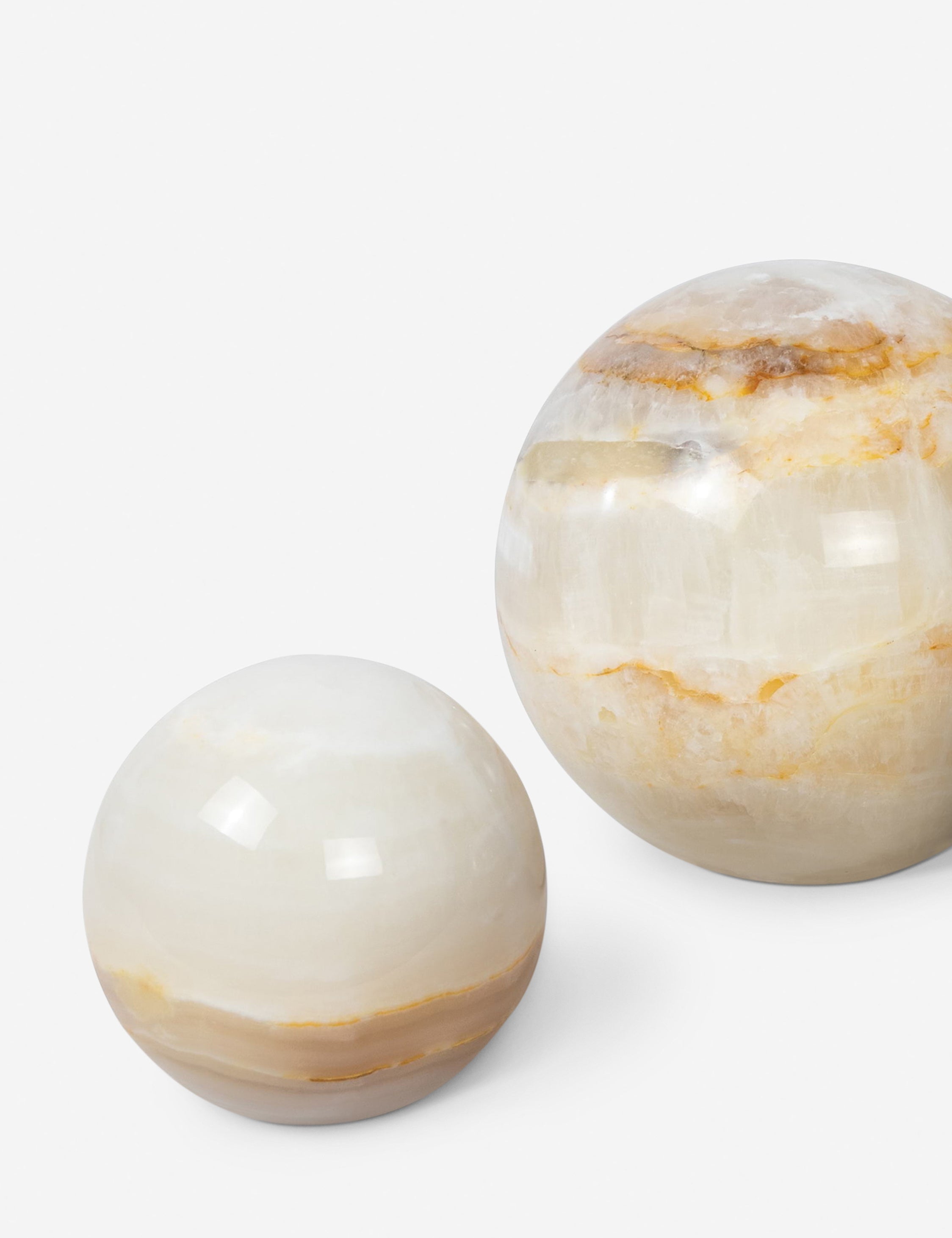 Lulu and Georgia Jade Sphere Objects (Set of 3) by Regina Andrew - view 2