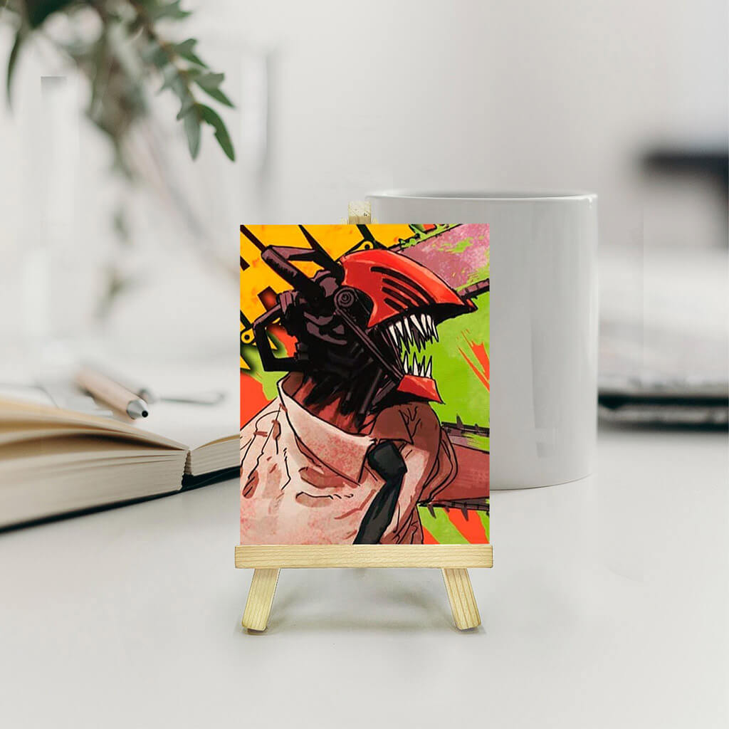Bigsmall_cc Denji Chainsaw Man Pine Easel Stand - view 3