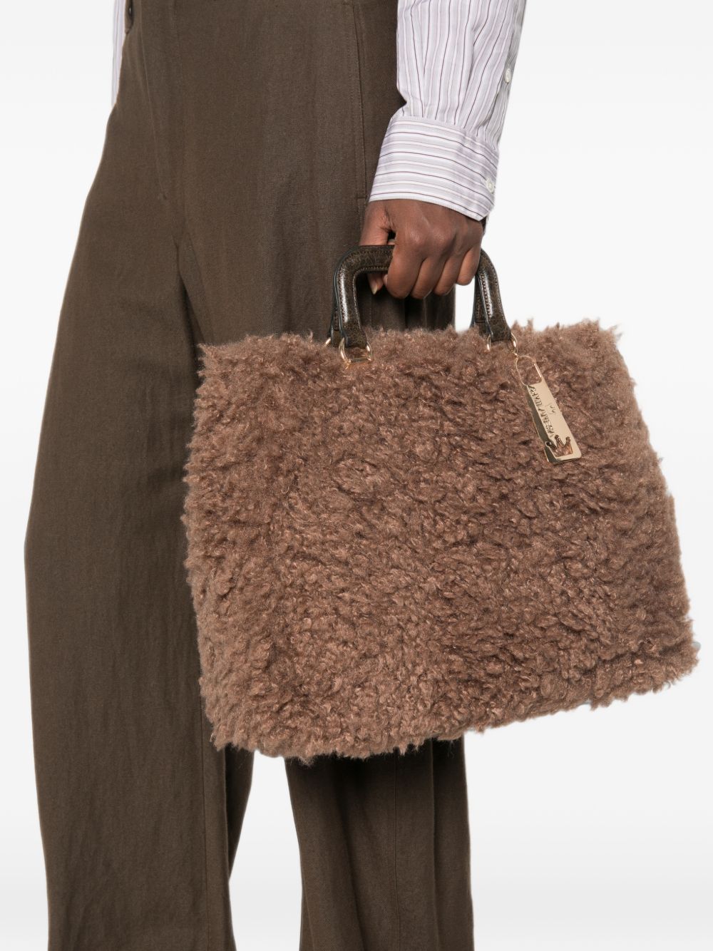 La Milanesa Amal Faux-Fur Bag – outer: polyester 100% - view 2