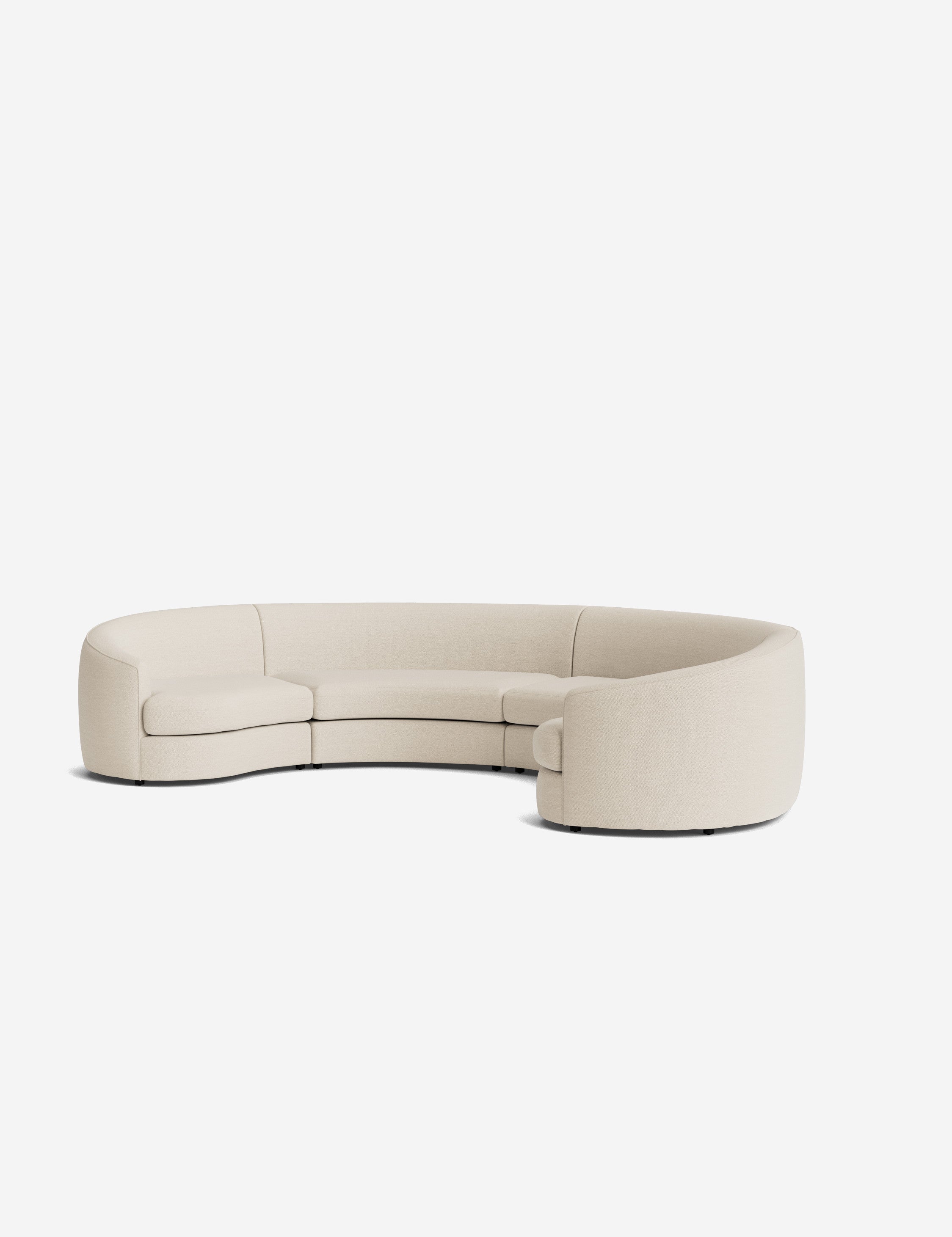 Lulu and Georgia Imada Modular Curved Sectional Sofa - view 85