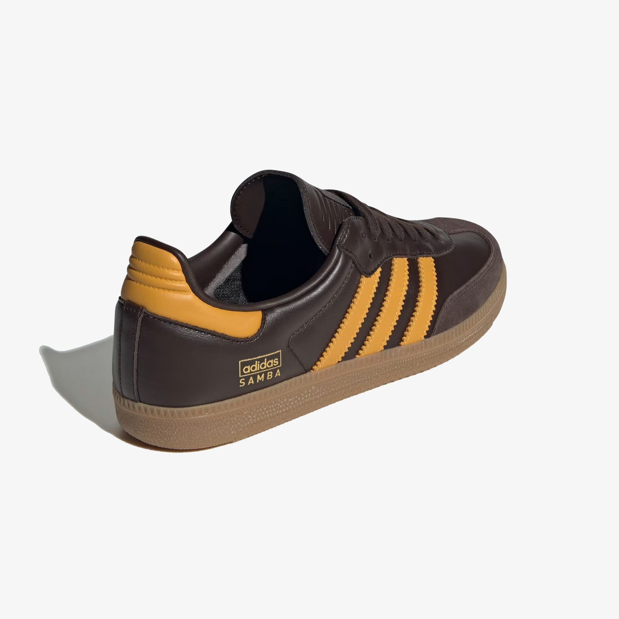 Adidas Originals | SAMBA OG { DARK BROWN/PRELOVED YELLOW F23/GUM - view 2