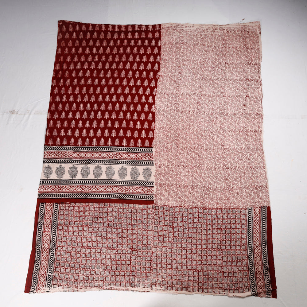 ARTISAN HAND BLOCK PRINTS Bagh Block Printed Cotton Kurta Material - 2.5 Meter
