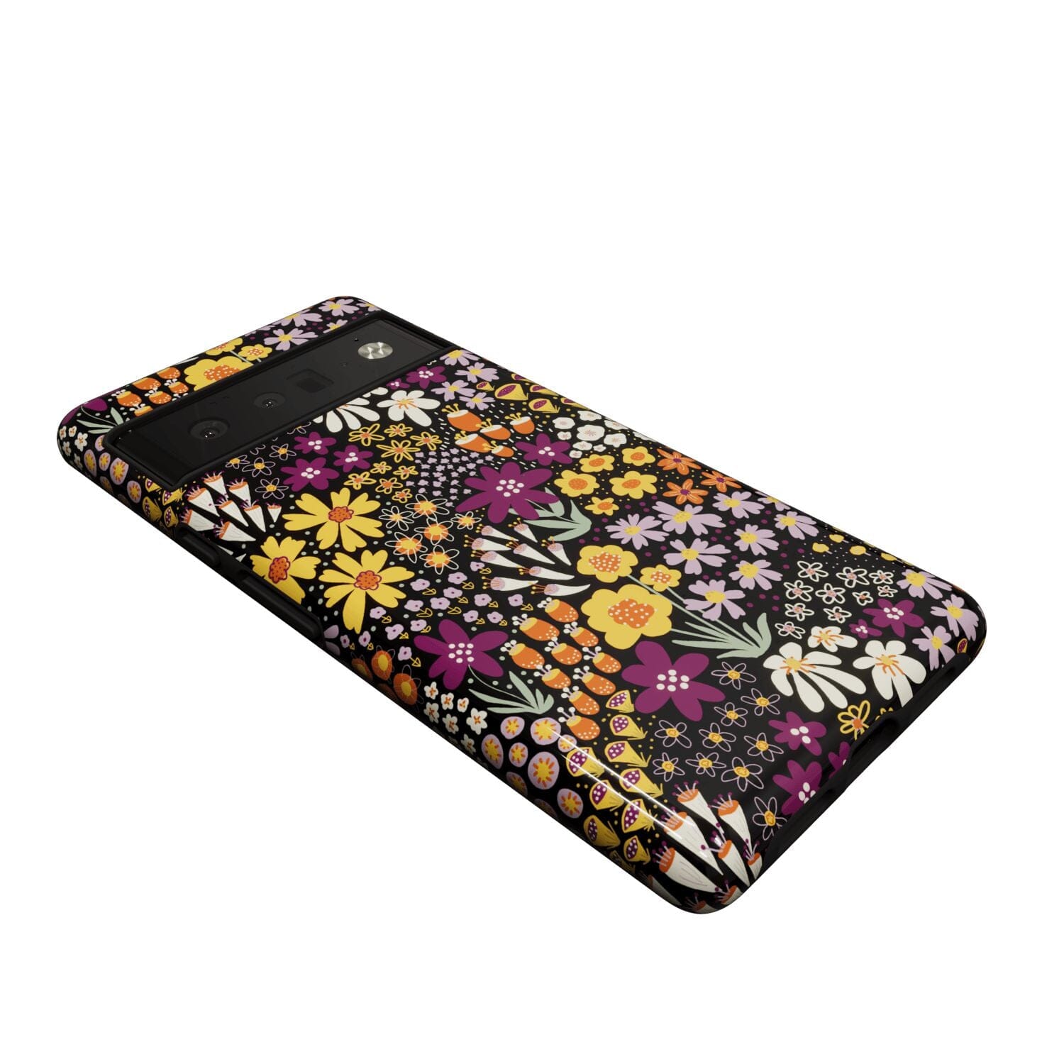 Casetry Falling for You | Plum Floral Google Pixel Case - view 5