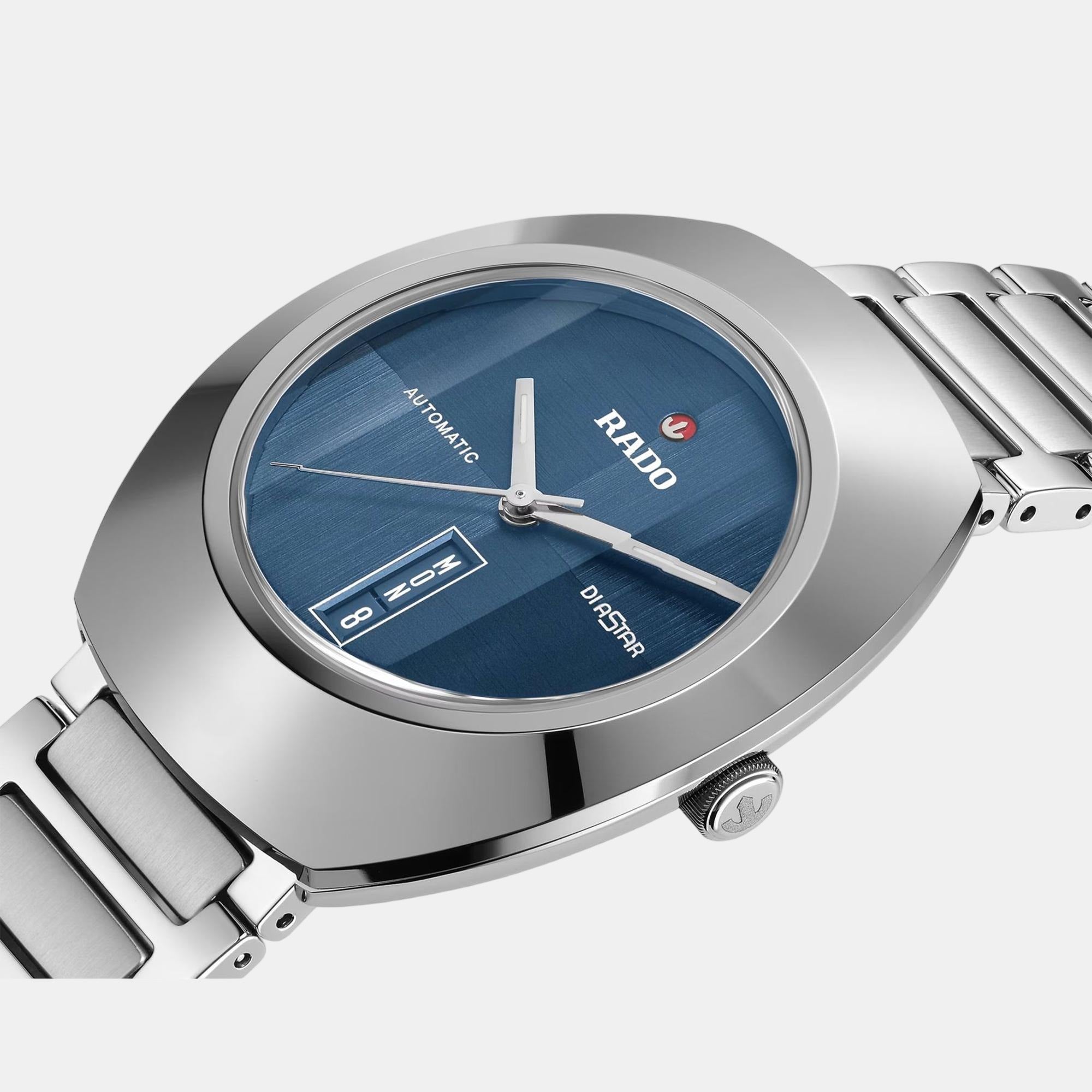 Rado Diastar Unisex Automatic Blue Dial Analog Stainless Steel Watch R12160213 - view 2