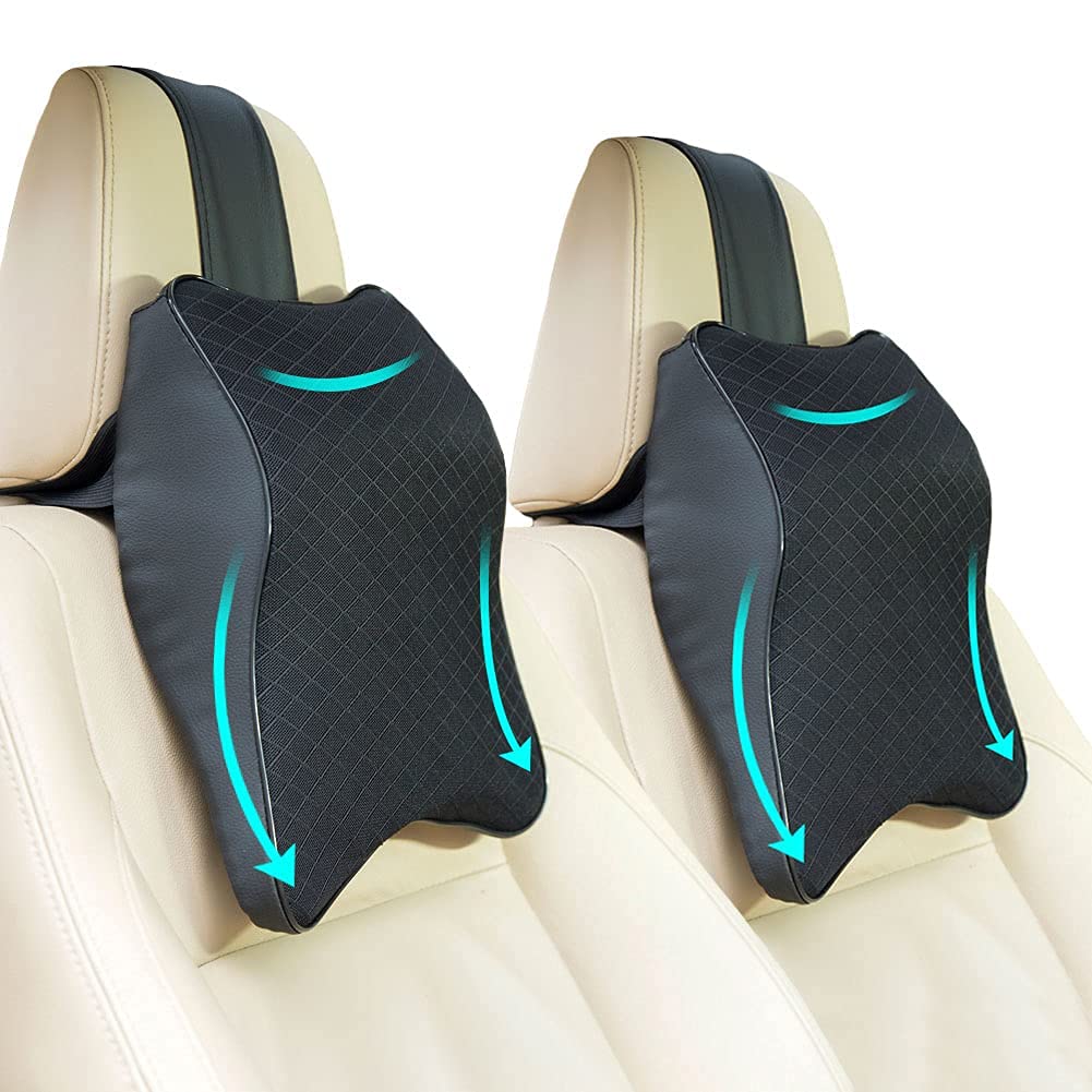Fab Alchemy Memory Foam Car Headrest Pillow