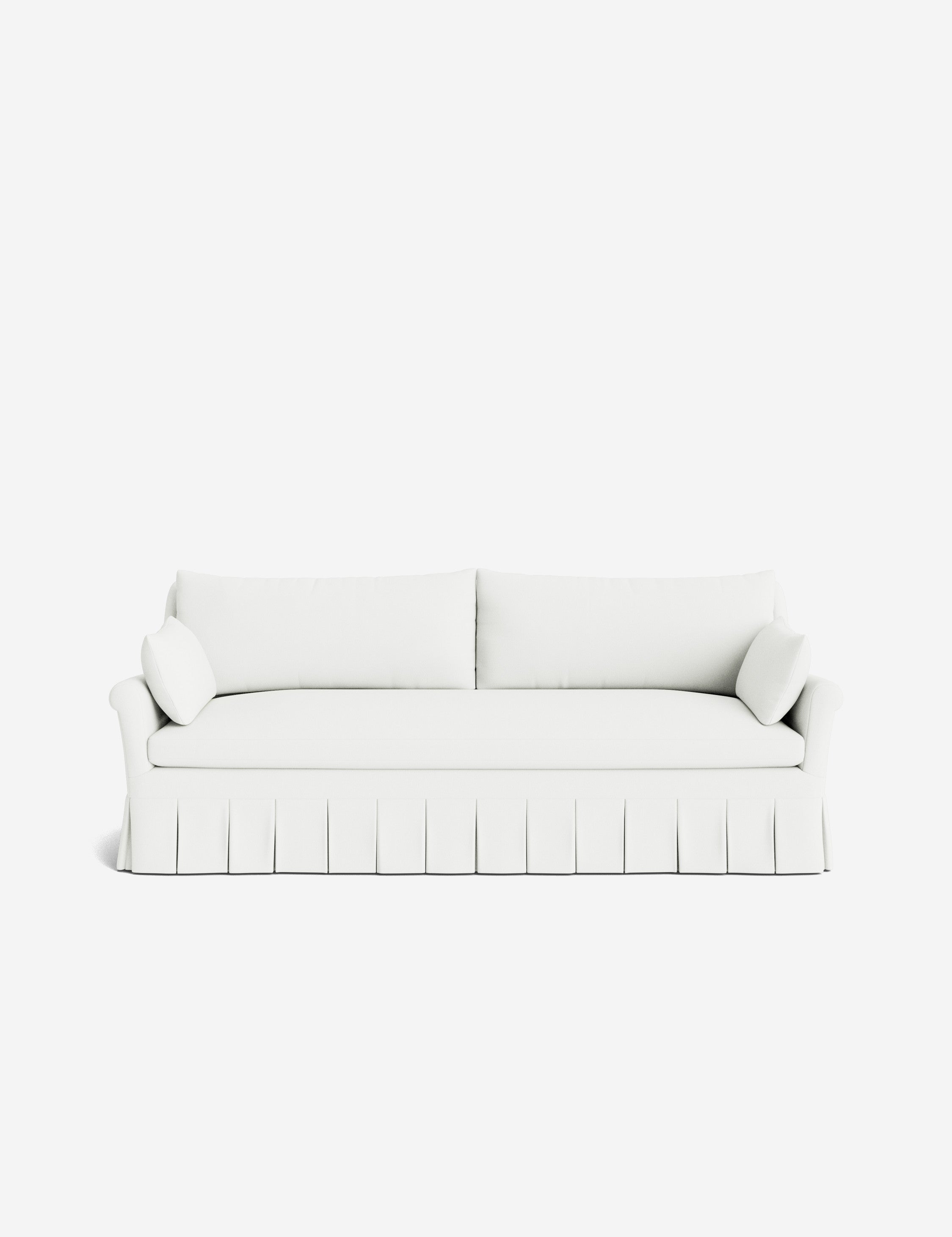 Lulu and Georgia Portola Rolled Arm Pleated Sofa - view 158