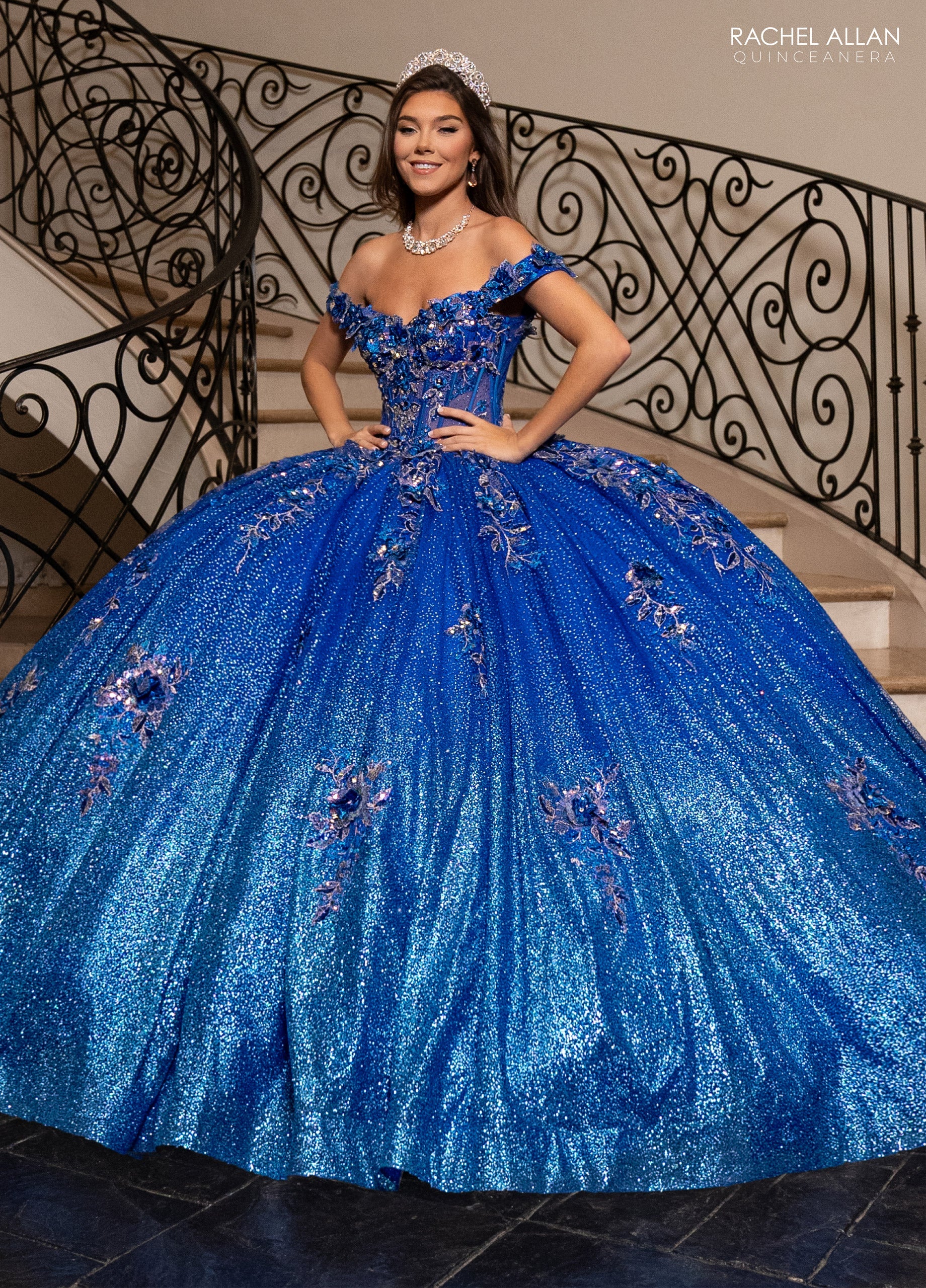 Mary's Bridal Off Shoulder Quinceanera Dress by Rachel Allan RQ3150 - view 5