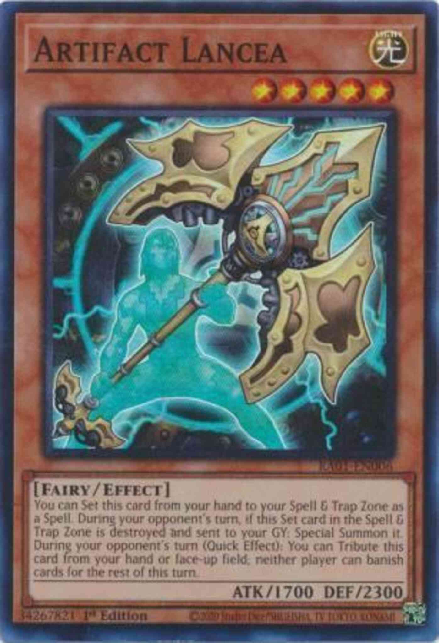 Yu-Gi-Oh! Artifact Lancea - RA01-EN006 - Super Rare - 1st Edition