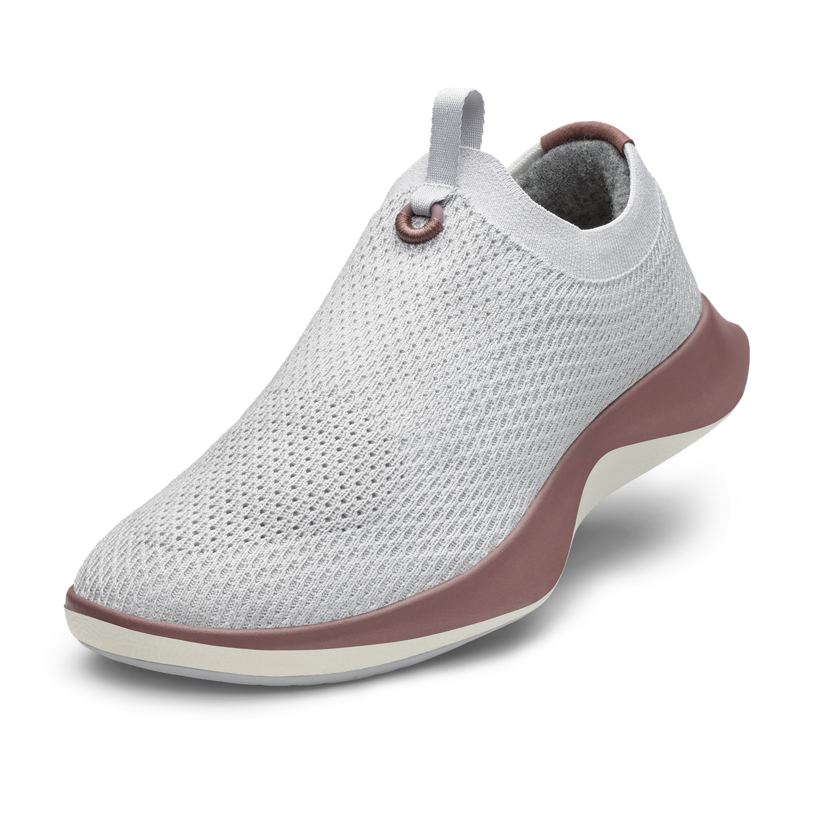 Allbirds Women's Tree Dasher Relay - Light Grey/Stormy Mauve (Natural White Sole)