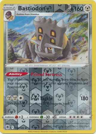 Rare holo swsh10-110 – Pokémon Bastiodon - 110/189 - Rare Holo [swsh10-110] [Reverse Holo]