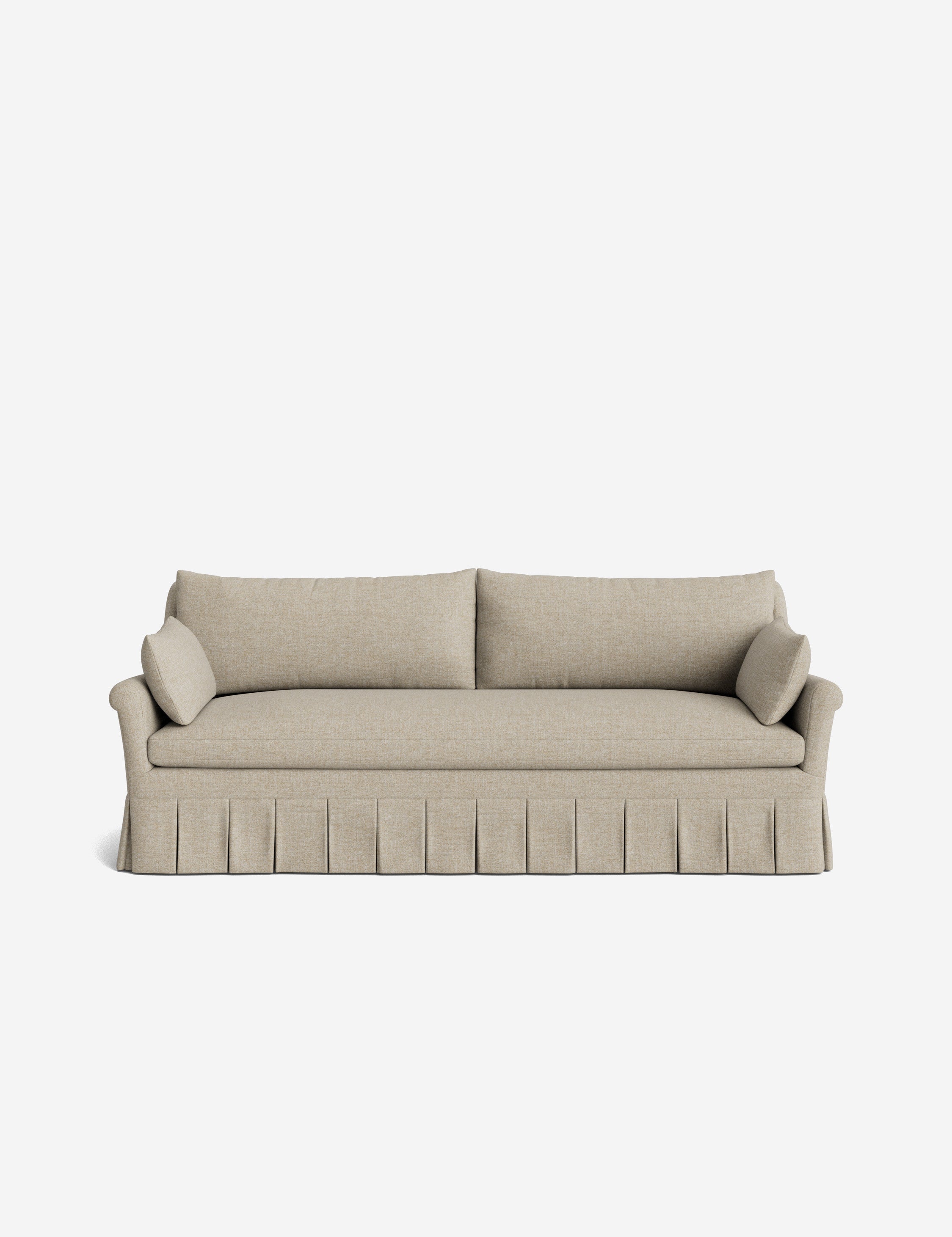 Lulu and Georgia Portola Rolled Arm Pleated Sofa - view 80