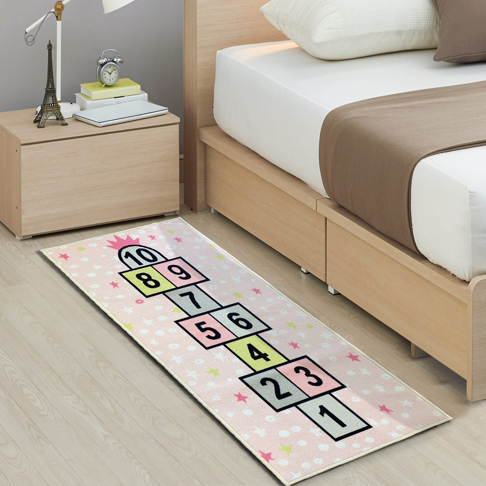 Urban Space Home Furnishing 3D Digital Printed Carpet, Bed Runner with Anti Slip Backing - DR1023