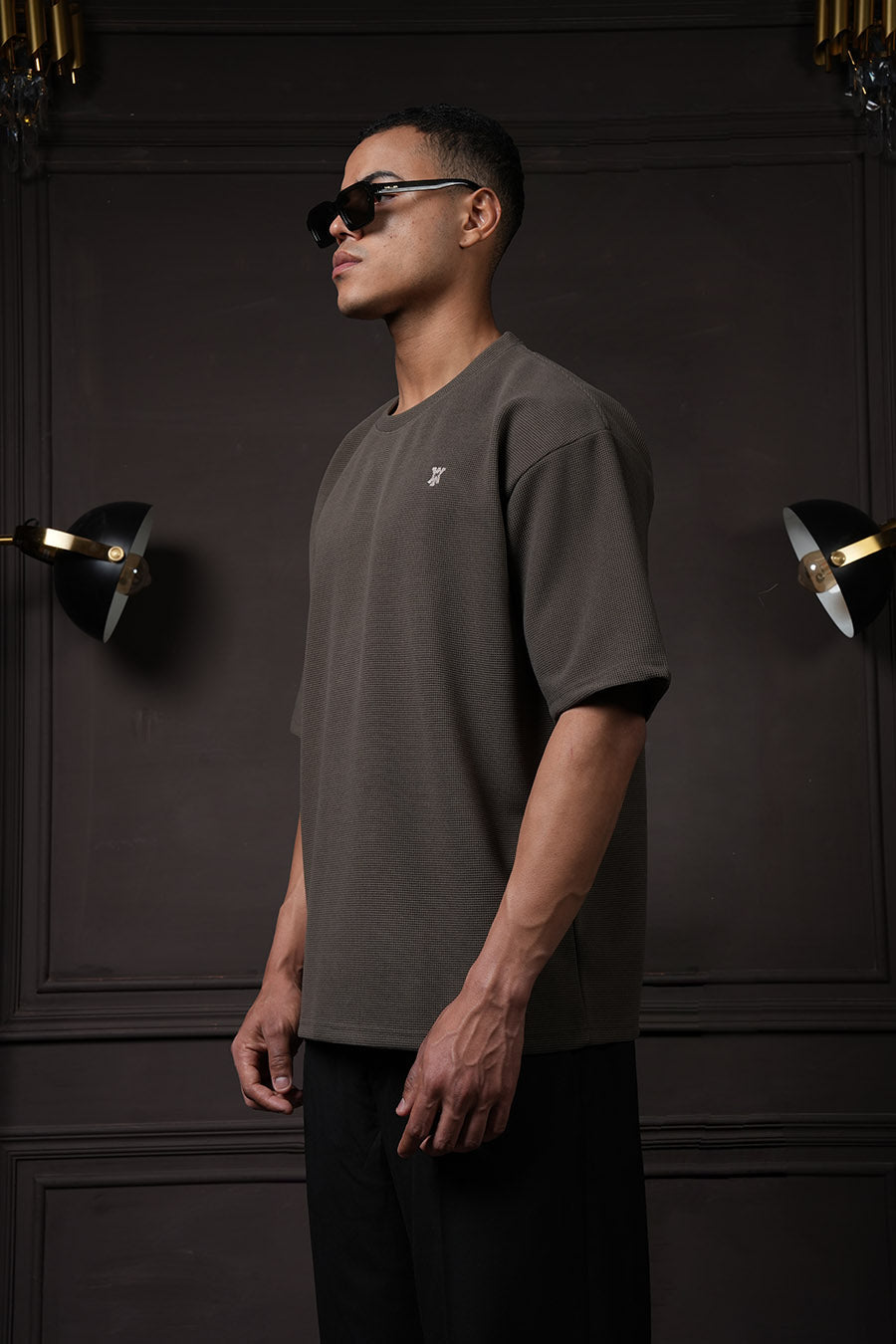 Y*all Waffle T Shirt - Tate Olive - view 5