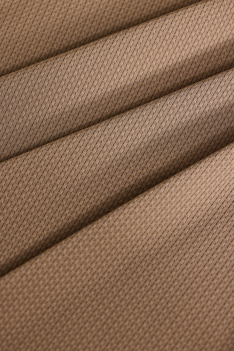 SNITCH Light Brown Textured Polo T-Shirt - view 7