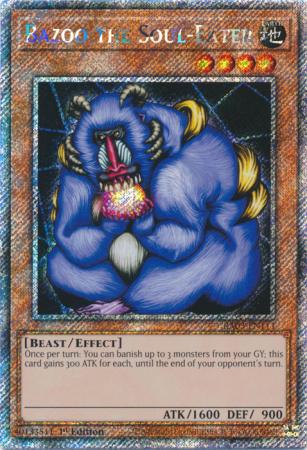 Yu-Gi-Oh! Bazoo the Soul-Eater - RA03-EN111 - Platinum Secret Rare - 1st Edition