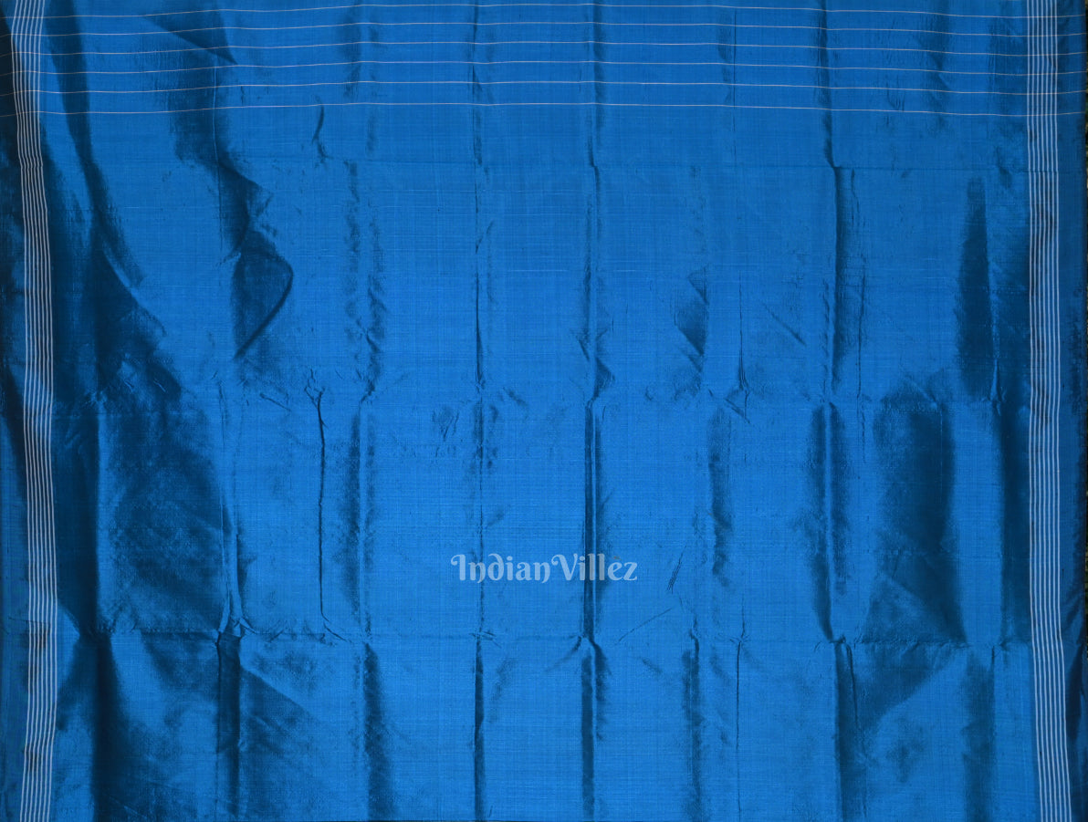 IndianVillèz Green Blue Tribal Theme Contemporary Designer Silk Saree - view 5