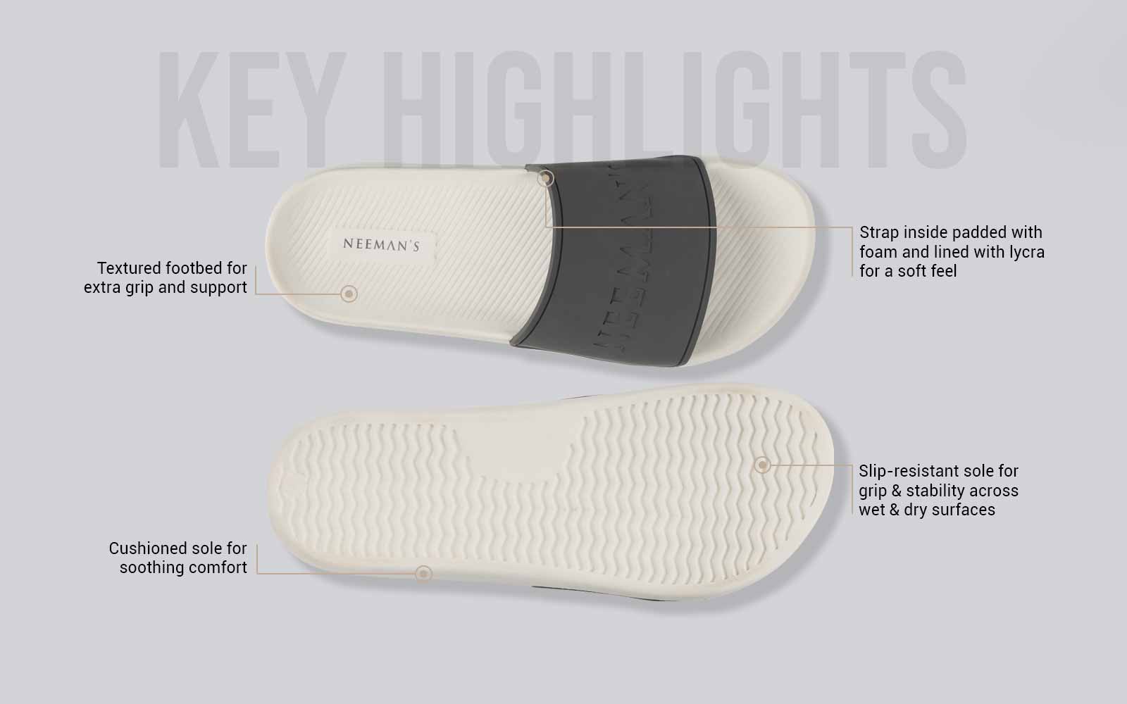 Neeman's De-Stress Slides : White-Grey - view 2