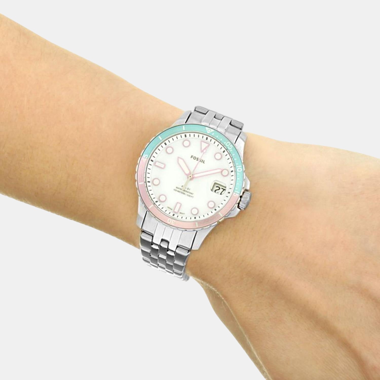 Fossil Fb-01 Women Quartz Grey Dial Analog Stainless Steel Watch ES4741 - view 2