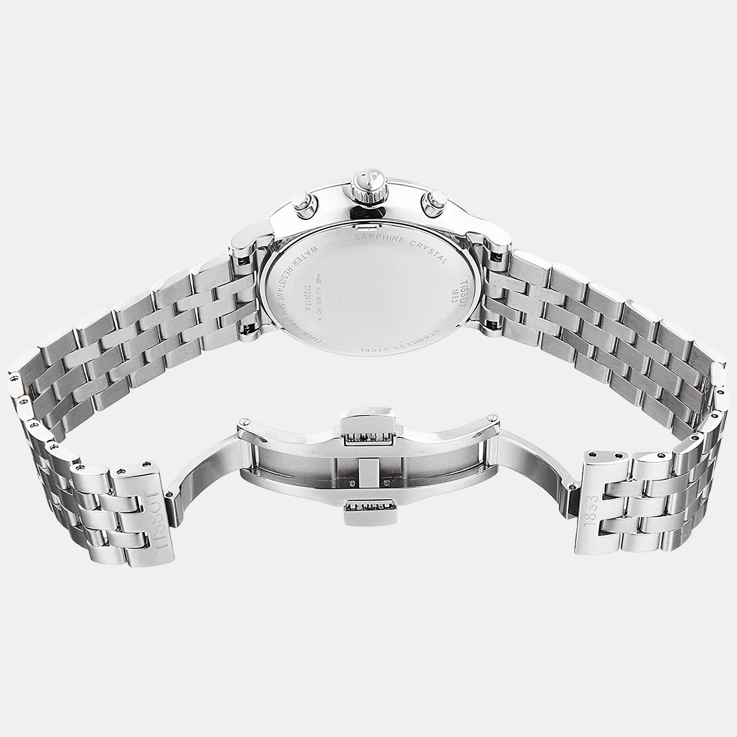 Tissot Carson Men Quartz White Dial Chronograph Stainless Steel Watch T1224171101100 - view 2