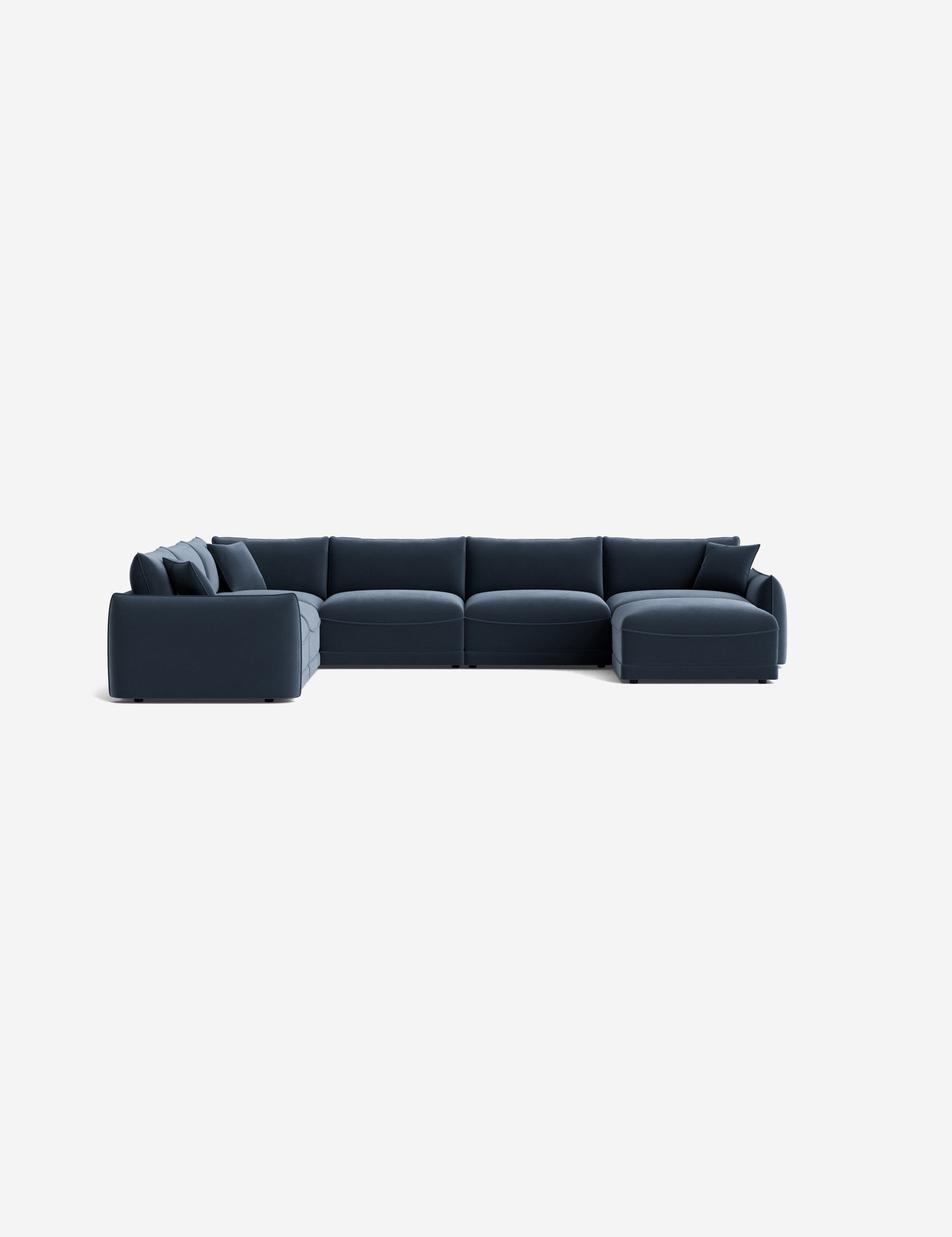 Lulu and Georgia Balmer Modular Corner Sectional Sofa With Ottoman - view 61