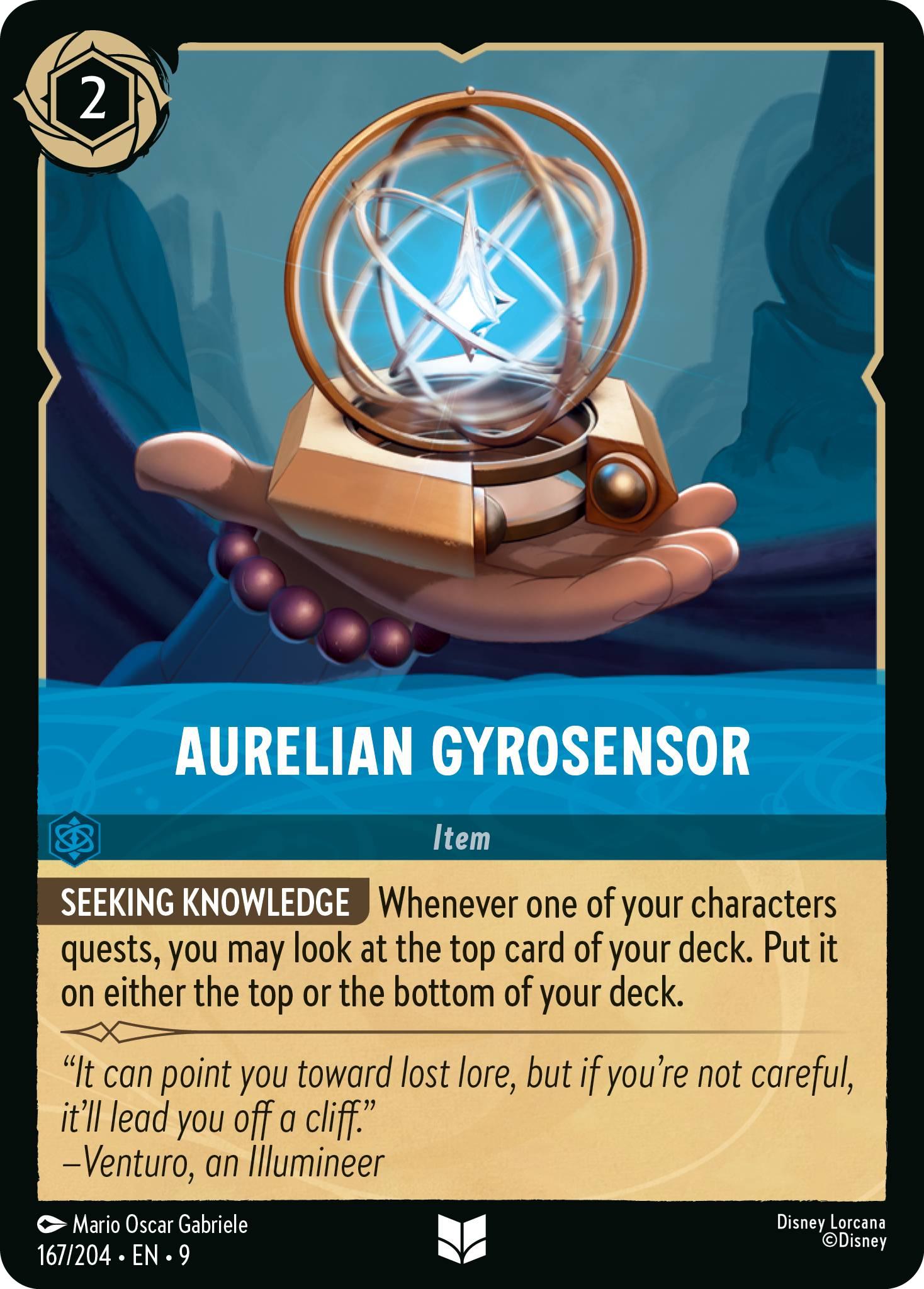 204 fabled non-foil – Lorcana Aurelian Gyrosensor - 167/204 [Fabled] [Non-Foil]