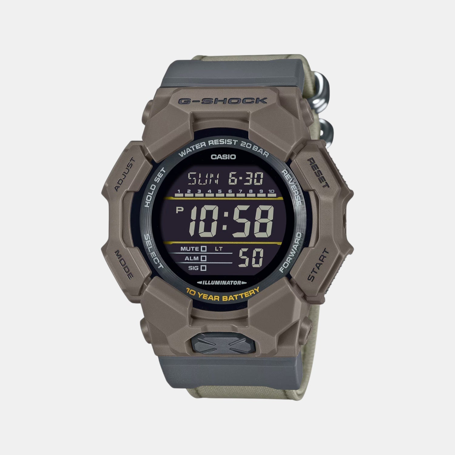 Casio G-Shock Men Quartz Black Dial Digital Resin Watch G1672