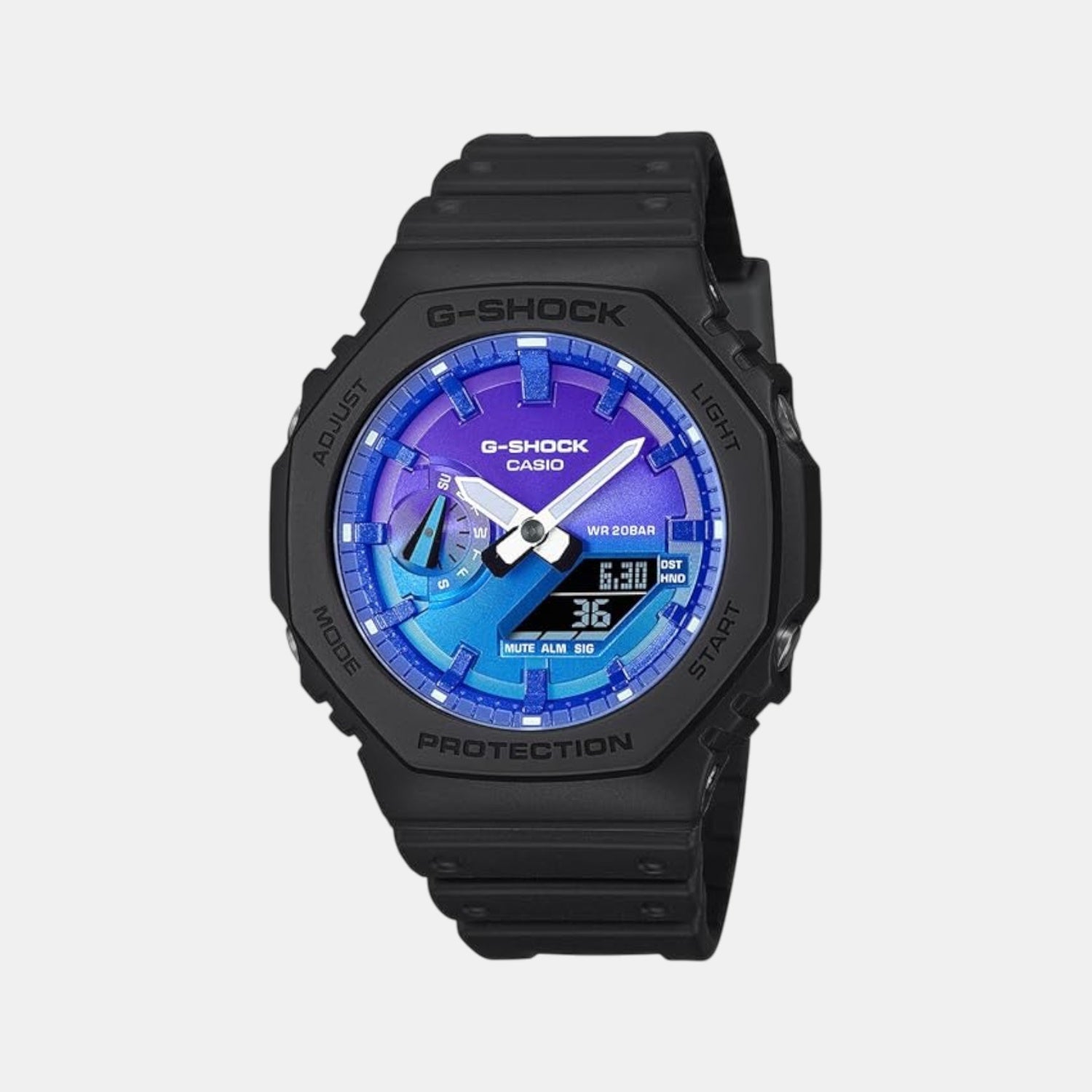 Casio G-Shock Men Quartz Blue Dial Analog-Digital Resin Watch G1650
