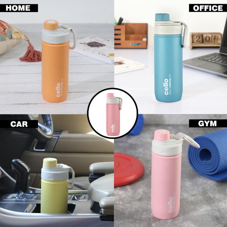 Cello Pop Hot & Cold Stainless Steel Kids Water Bottle, 600ml - view 57