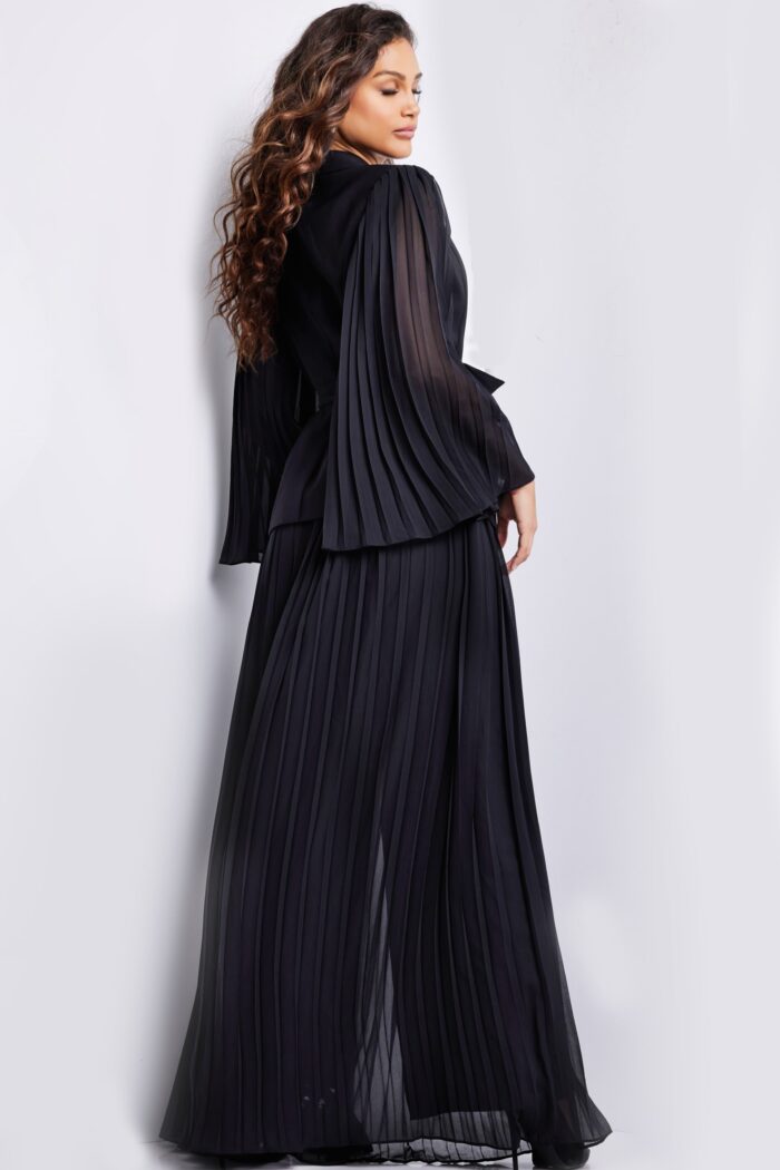 Jovani 26024 Long Evening A Line Pleated Formal Dress - view 2