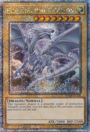 Yu-Gi-Oh! Blue-Eyes White Dragon - 8th Art - RA04-EN108 - Quarter Century Secret Rare - 1st Edition