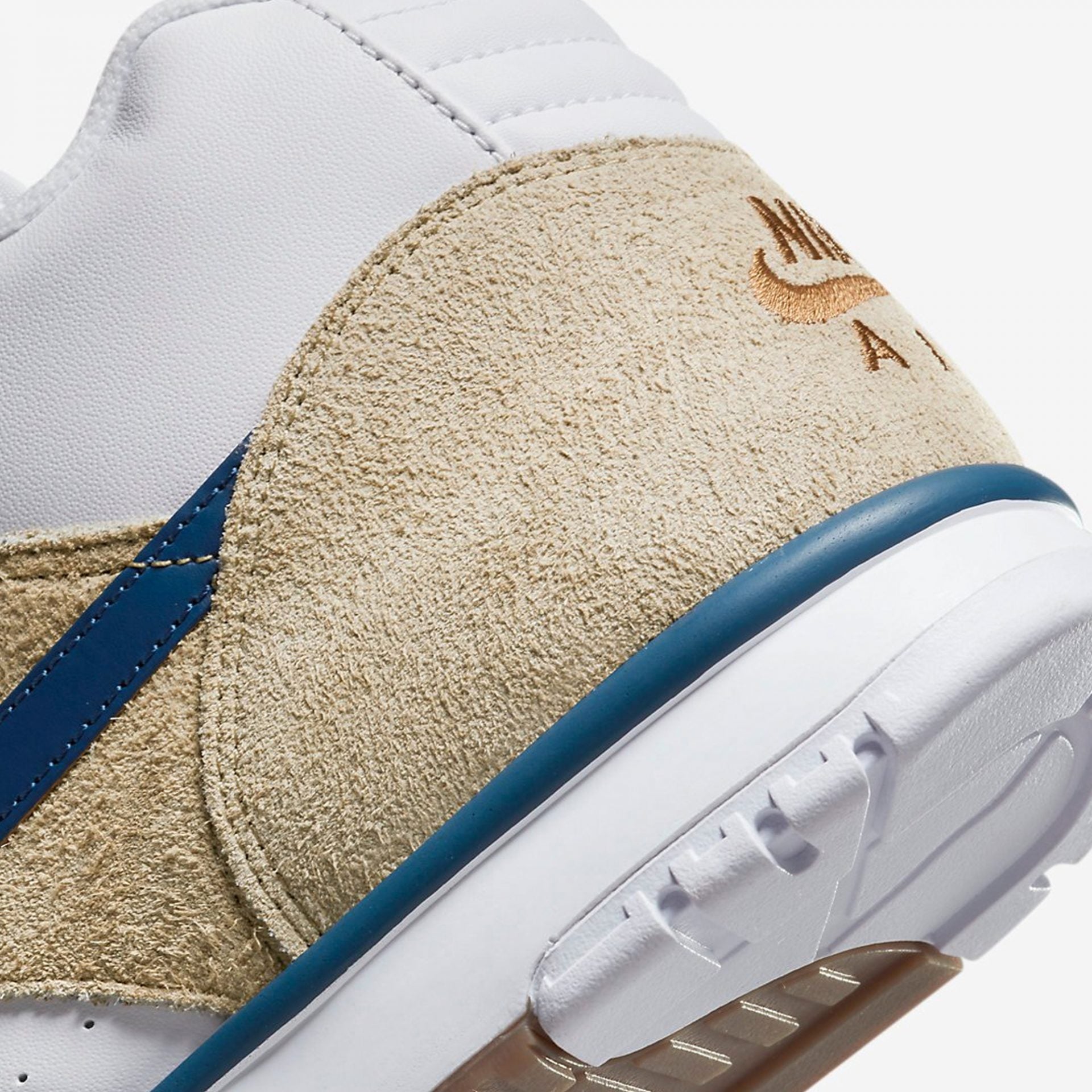 Nike | AIR TRAINER 1 { LIMESTONE/BLUE - view 4