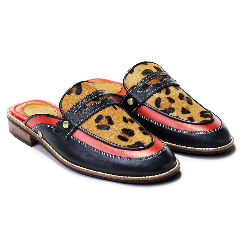 Banjaaran India Leopard Mules Men