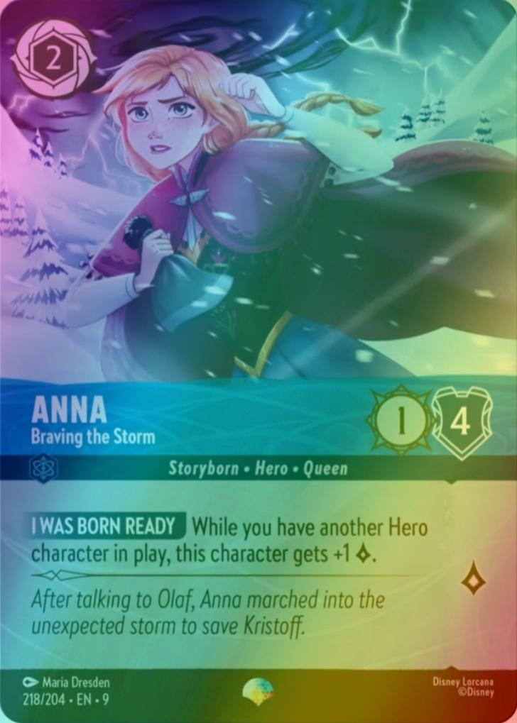 Lorcana Anna - Braving the Storm (Epic) - 218/204 [Fabled] [Holofoil]