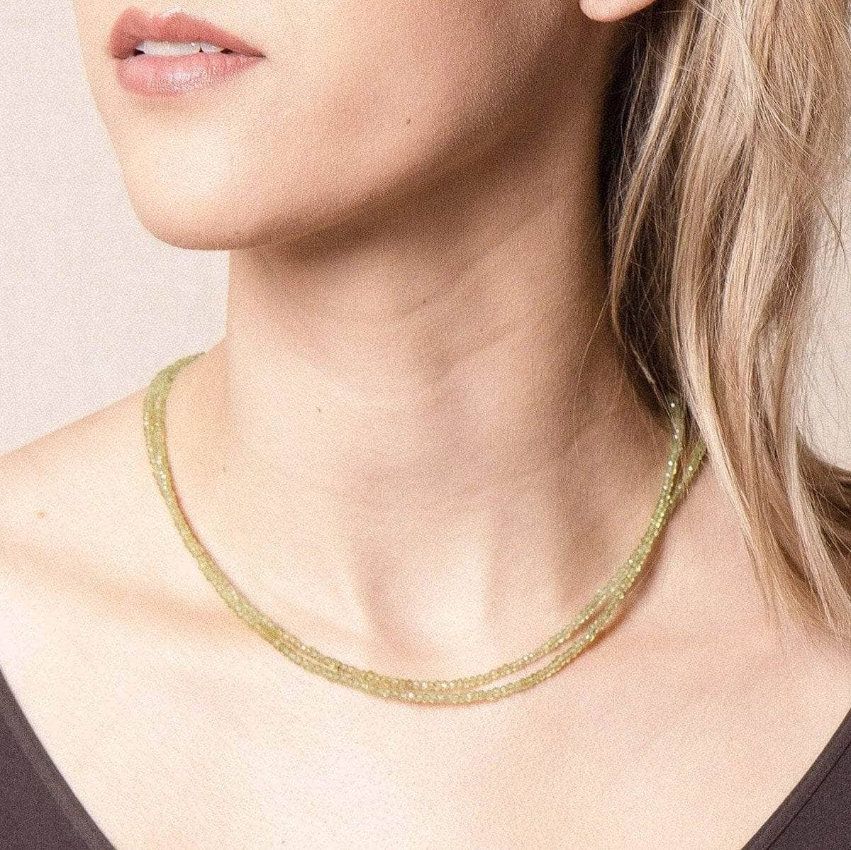 Tiny Rituals Peridot Double Strand Bead Necklace