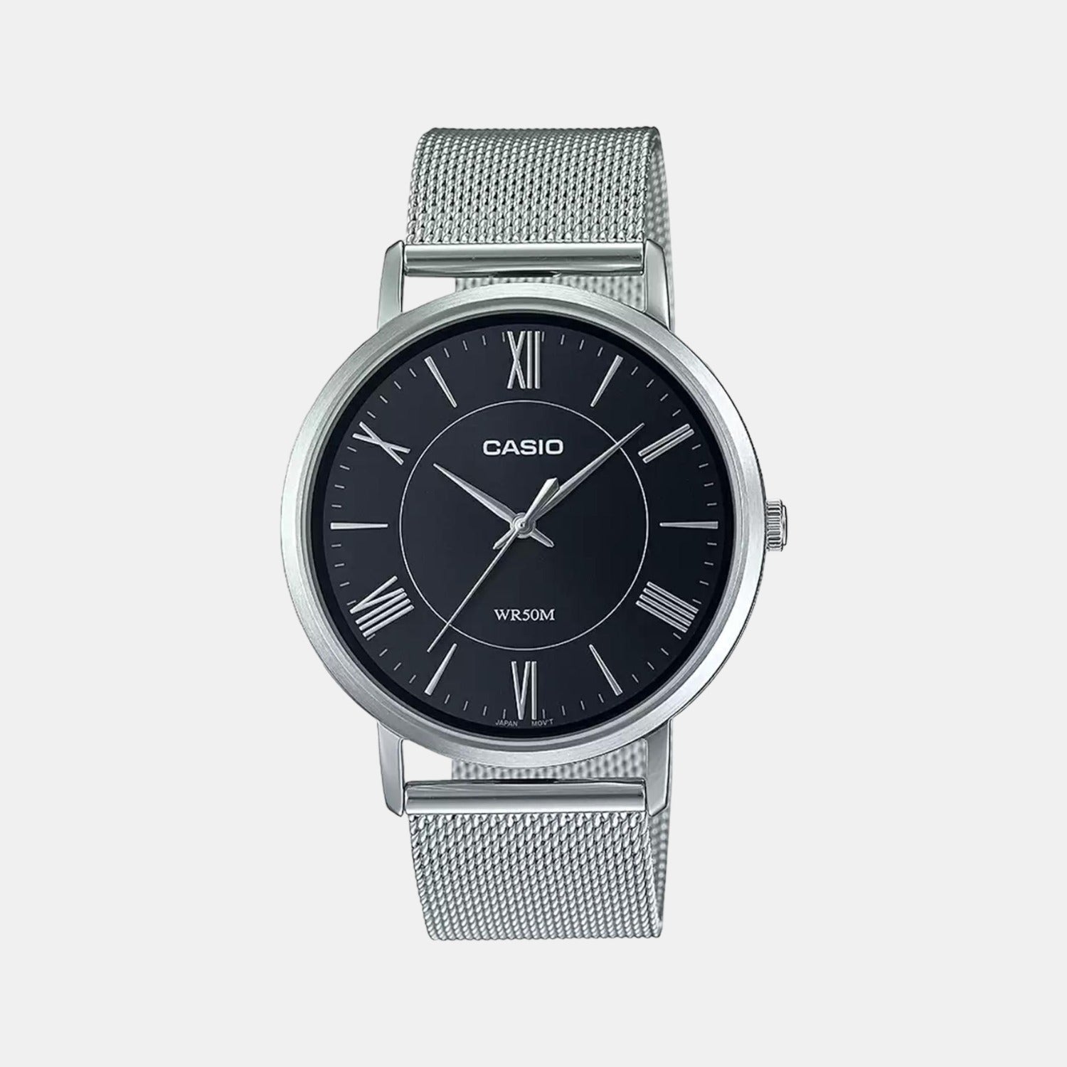 Casio Enticer Women Quartz Black Dial Analog Stainless Steel Watch A1917