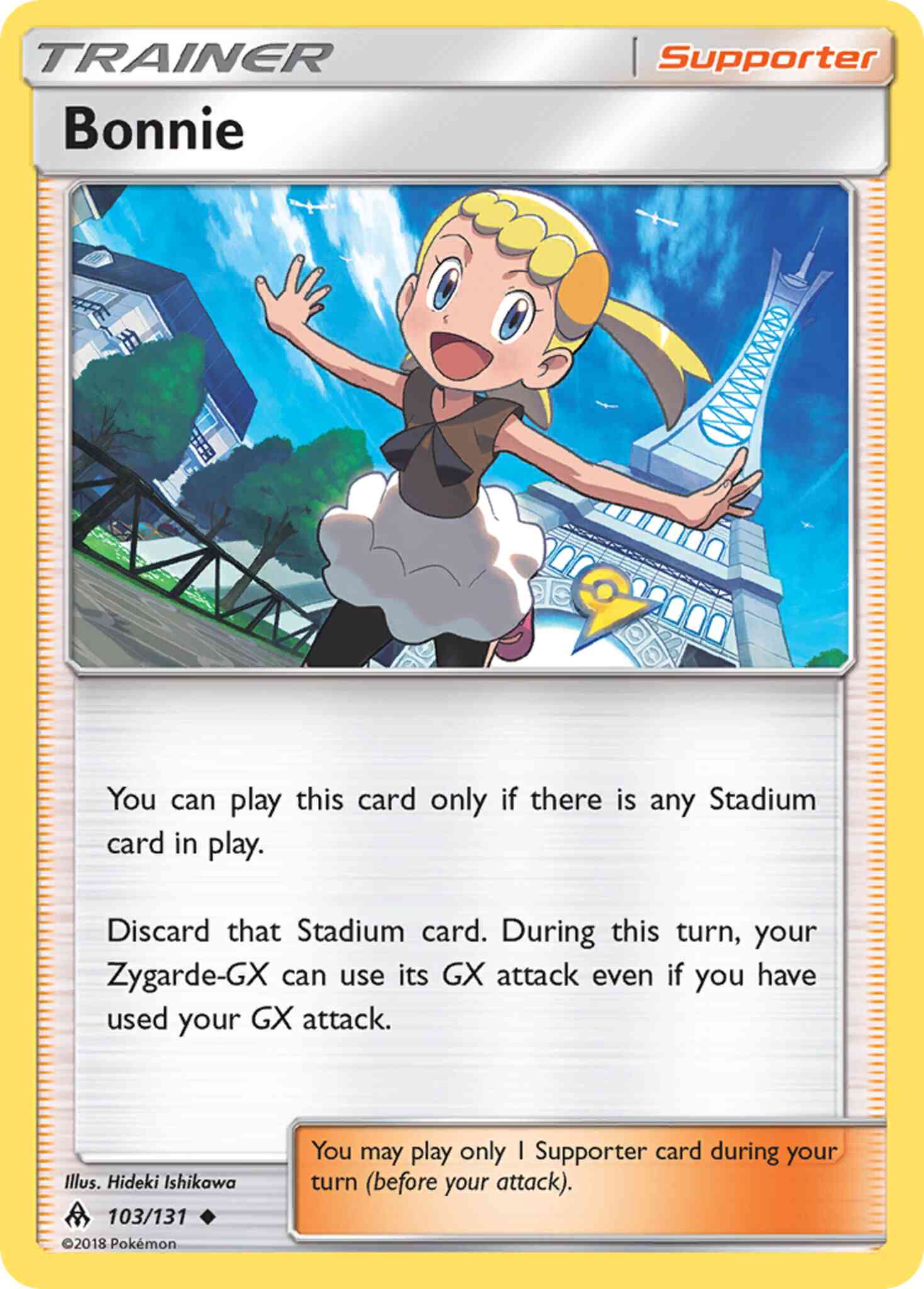 Uncommon sm6-103 reverse – Pokémon Bonnie - 103/131 - Uncommon [sm6-103] [Reverse Holo]