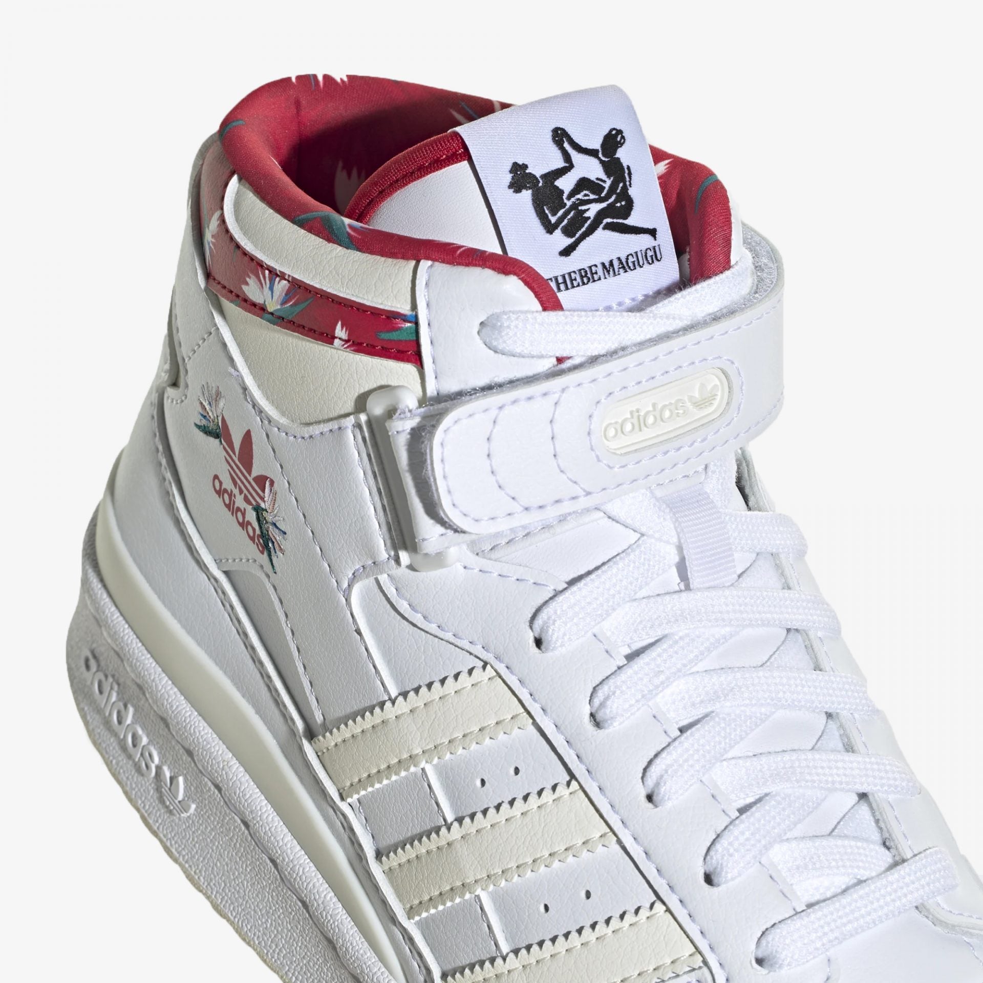 Adidas Originals | FORUM MID W { WHITE/RED - view 3