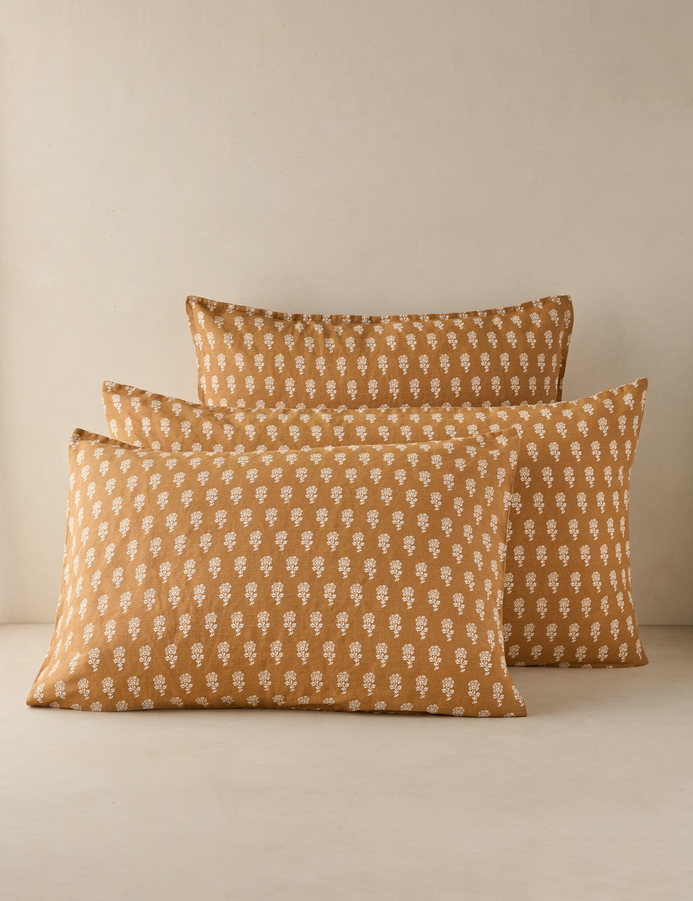 Lulu and Georgia Stanfield Linen Cotton Sham – Marigold
