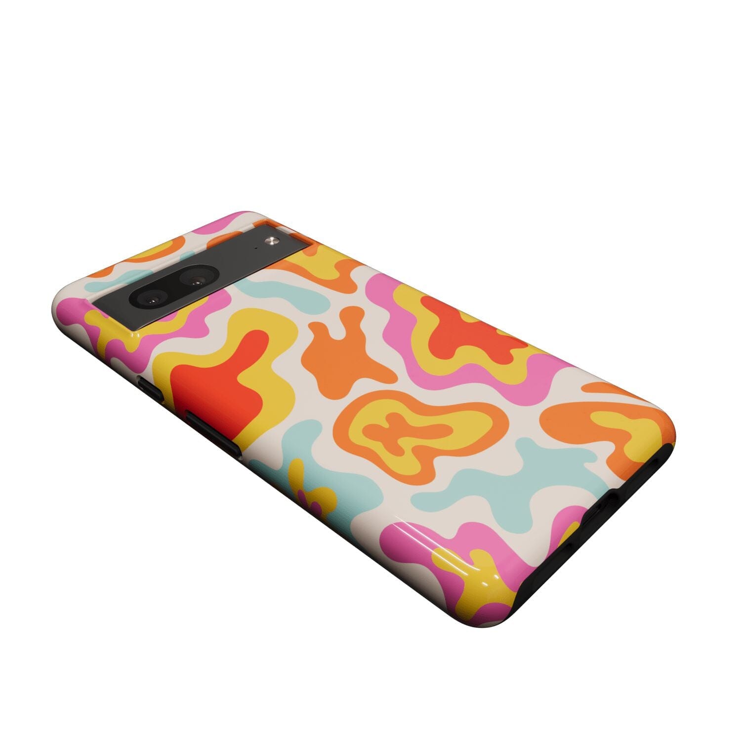 Casetry Tropical Color Splash | Abstract Retro Google Pixel Case - view 8
