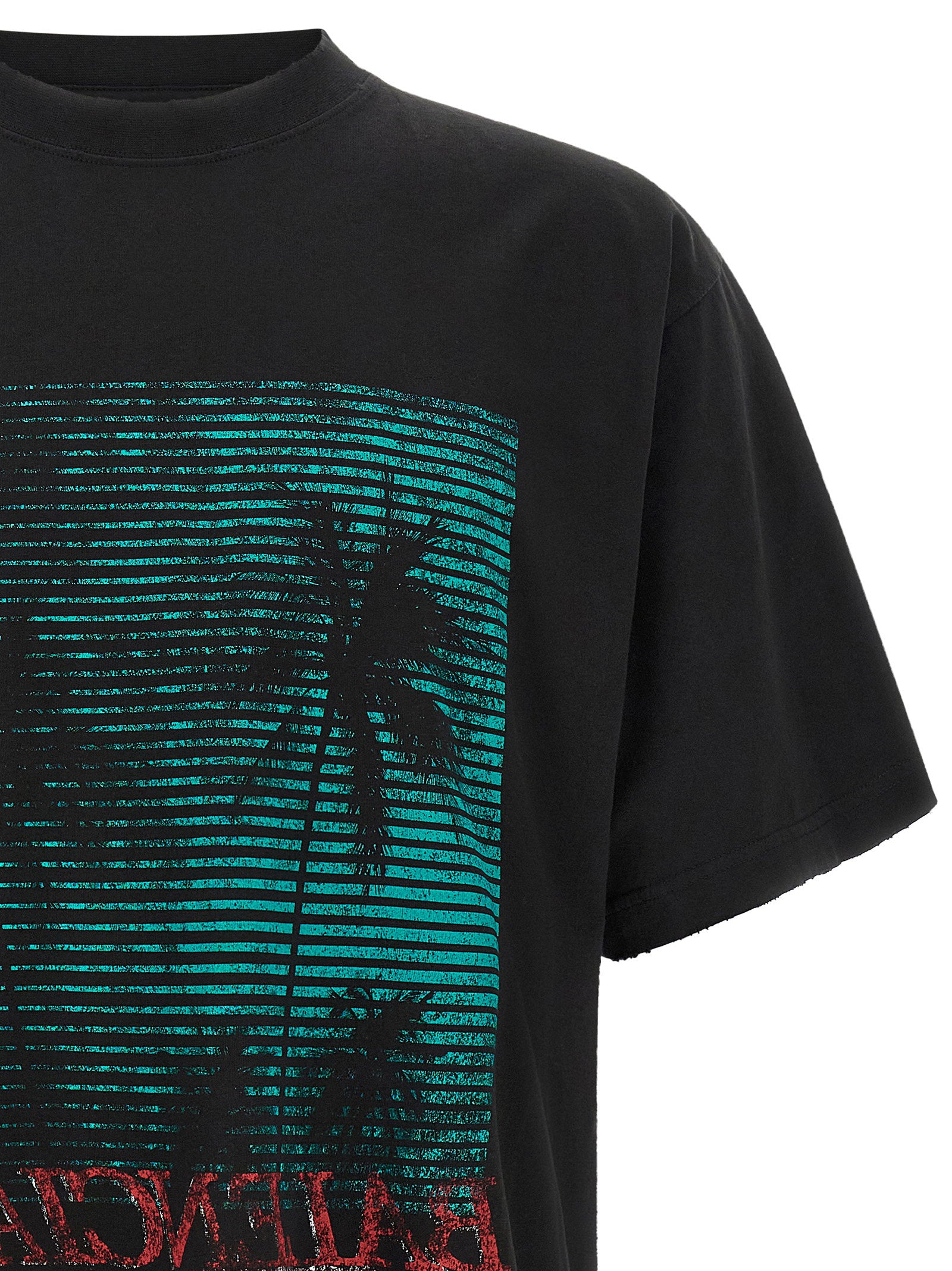 Balenciaga Vintage-effect T-shirt – 100% cotton - view 3