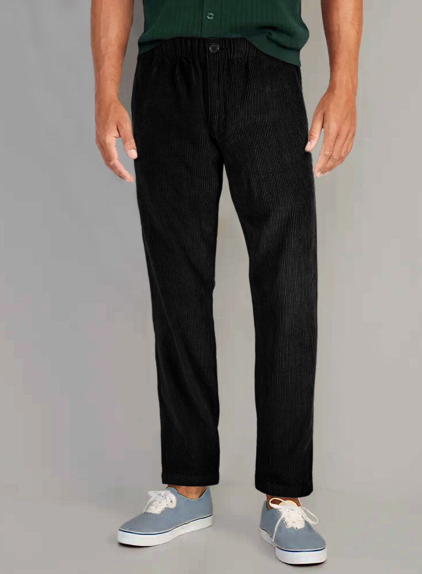 StudioSuits Black Stretch Pin Corduroy Easy Pants - view 2