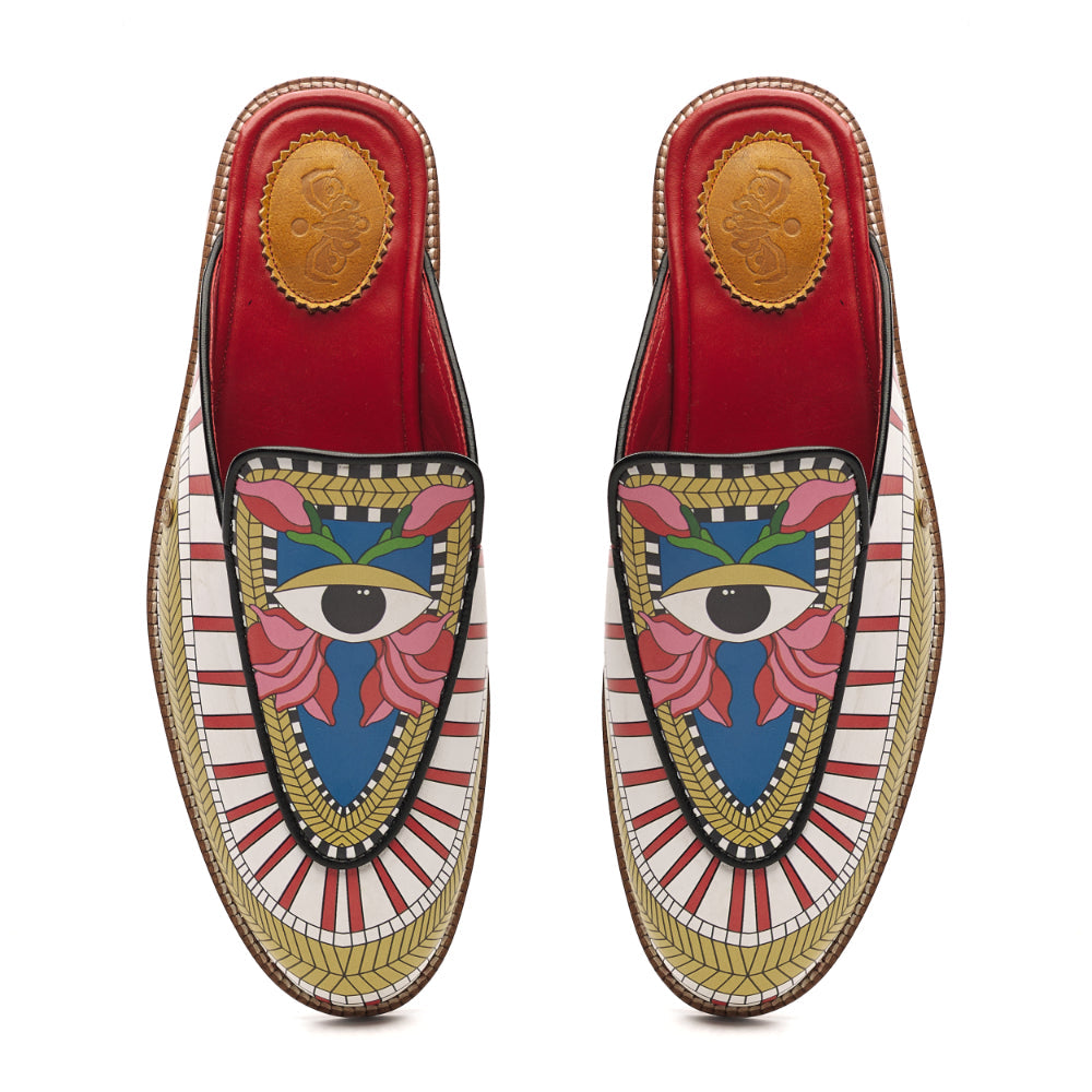 Banjaaran India Peeper Mules Men - view 2